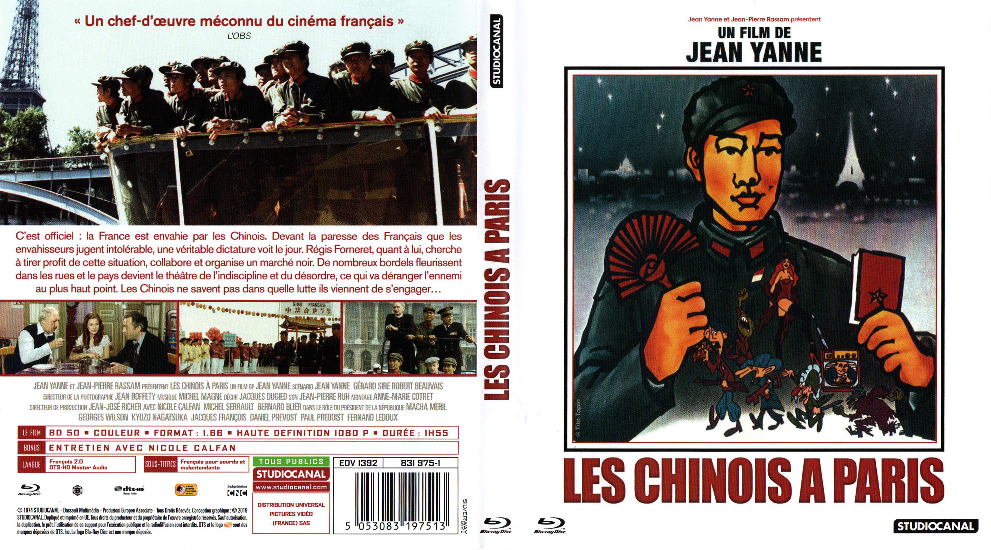 Jaquette DVD Les chinois  Paris (BLU-RAY)