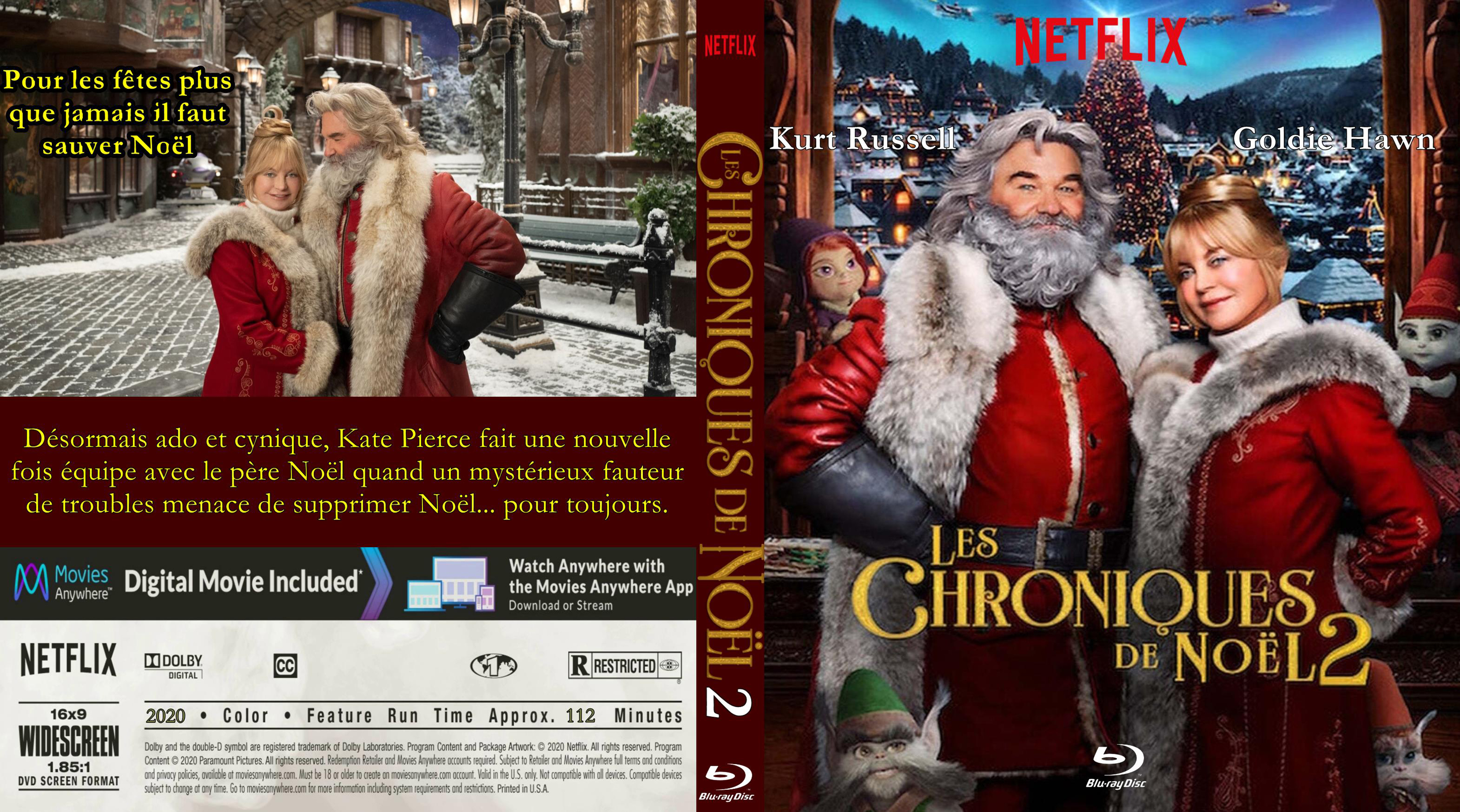 Jaquette DVD Les chroniques de noel 2 custom (BLU-RAY)