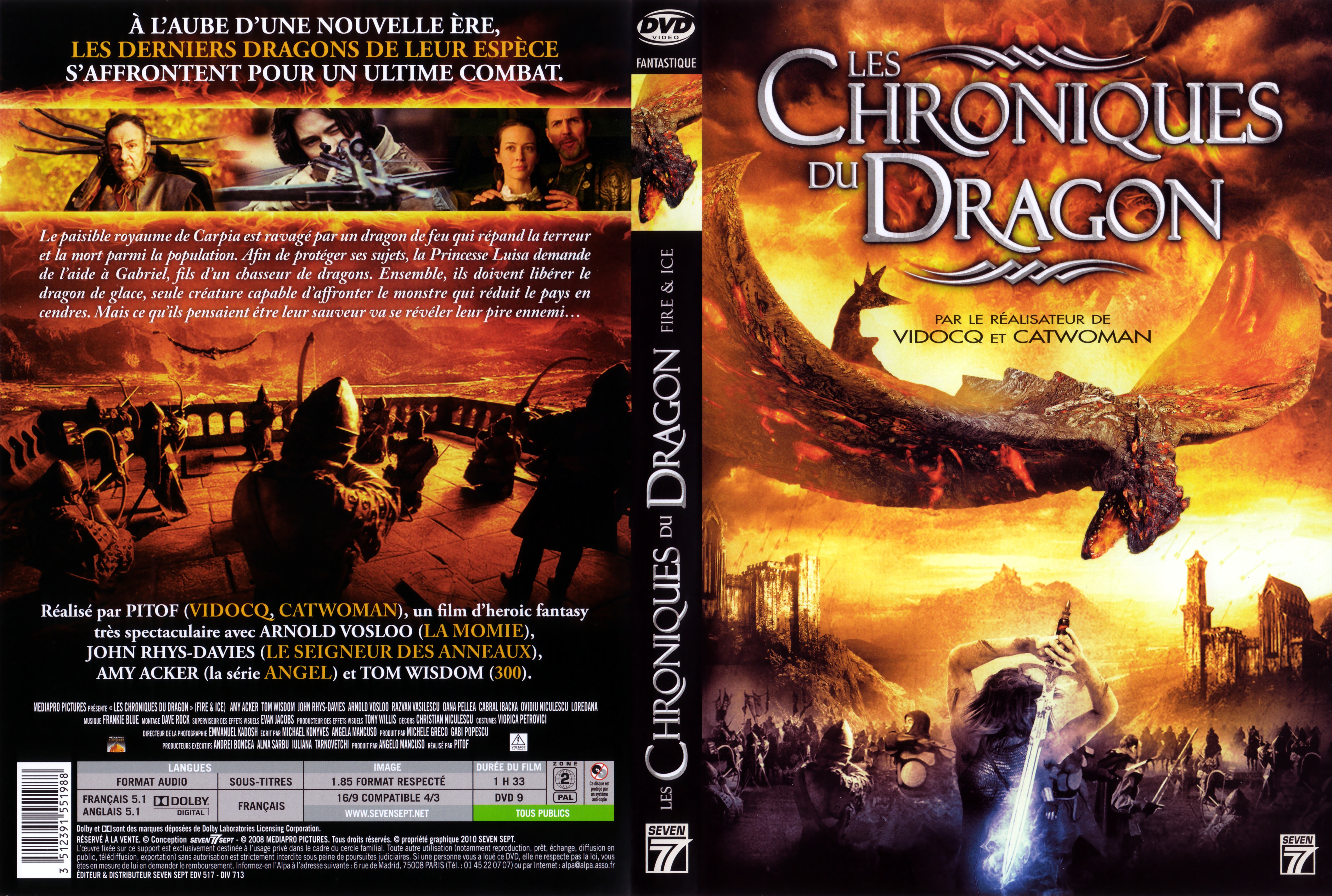 Jaquette DVD Les chroniques du dragon