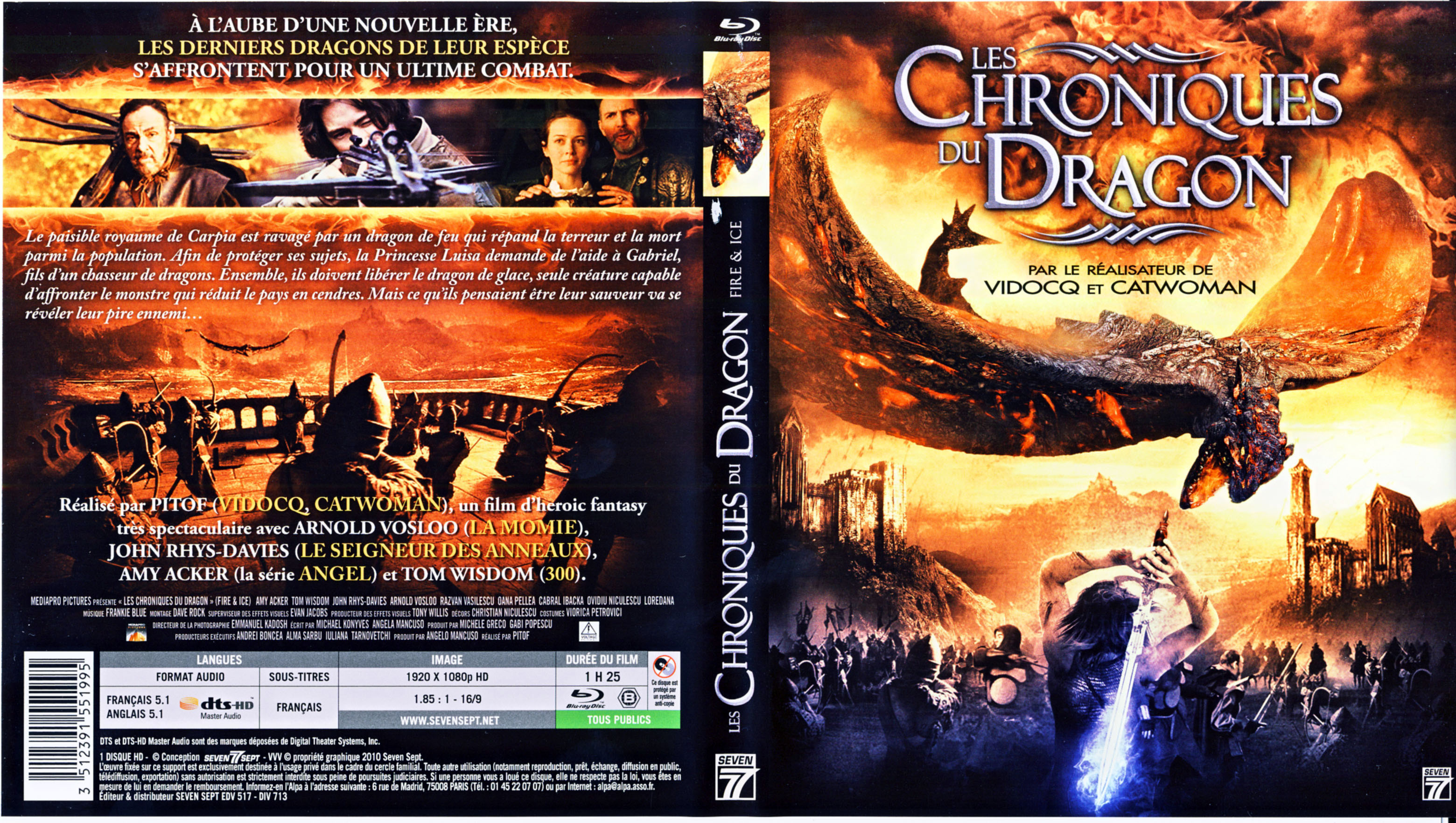 Jaquette DVD Les chroniques du dragon (BLU-RAY)