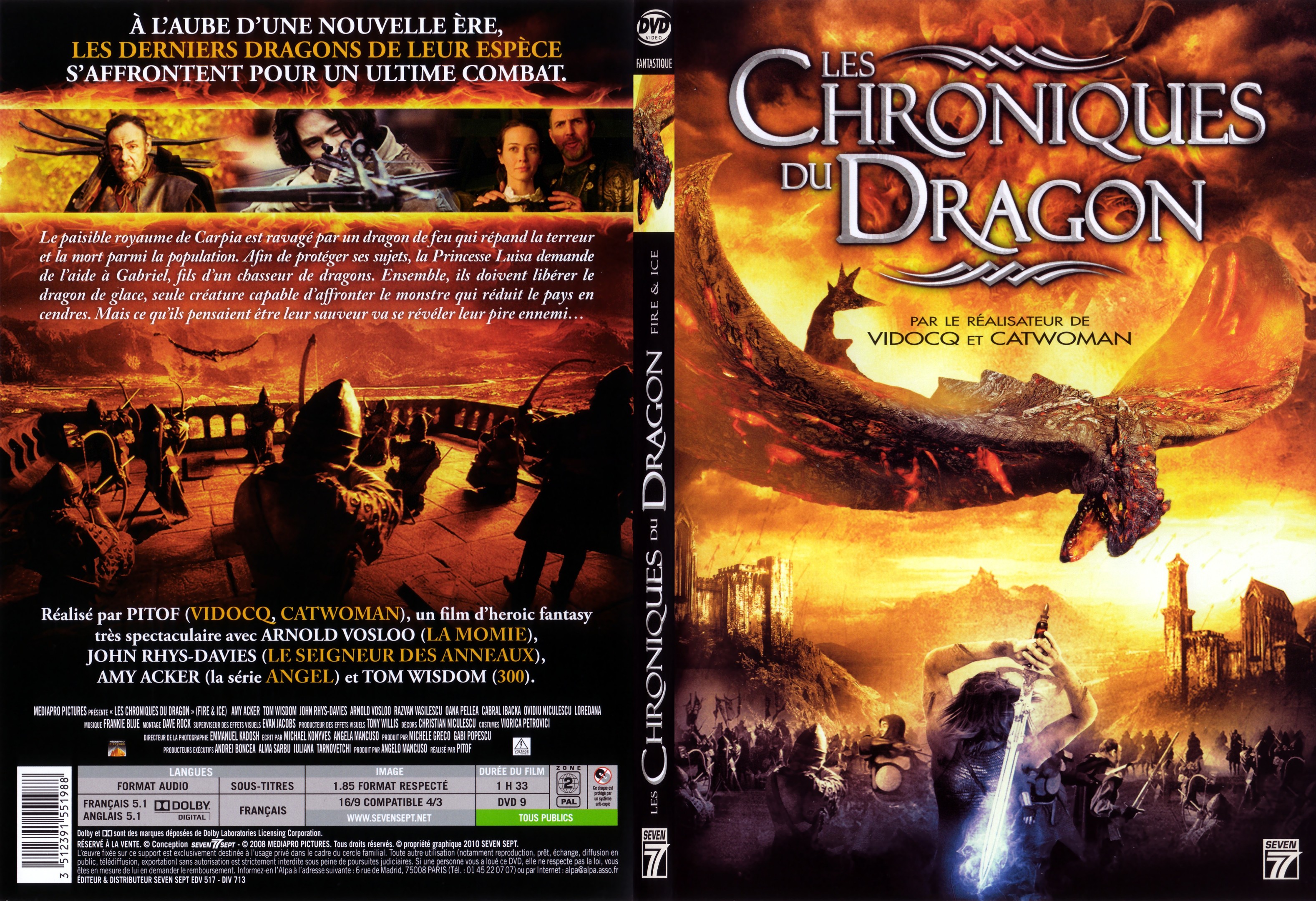 Jaquette DVD Les chroniques du dragon - SLIM