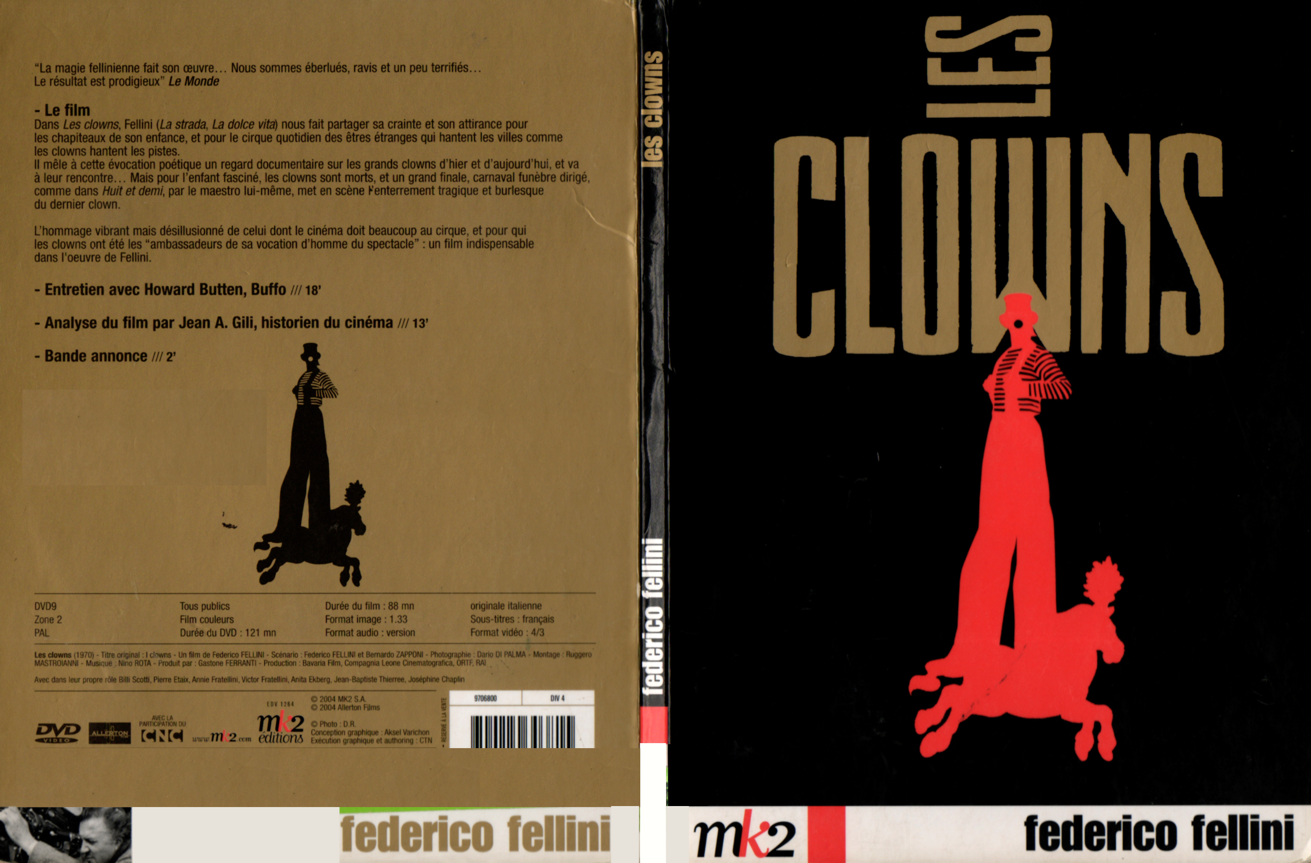 Jaquette DVD Les clowns