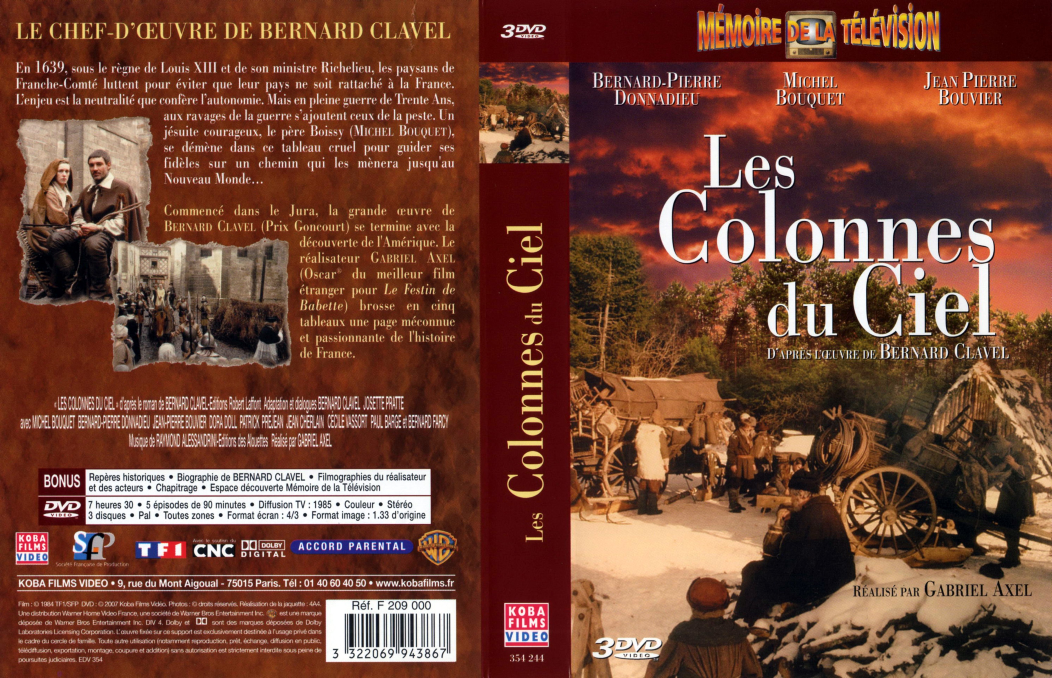 Jaquette DVD Les colonnes du ciel