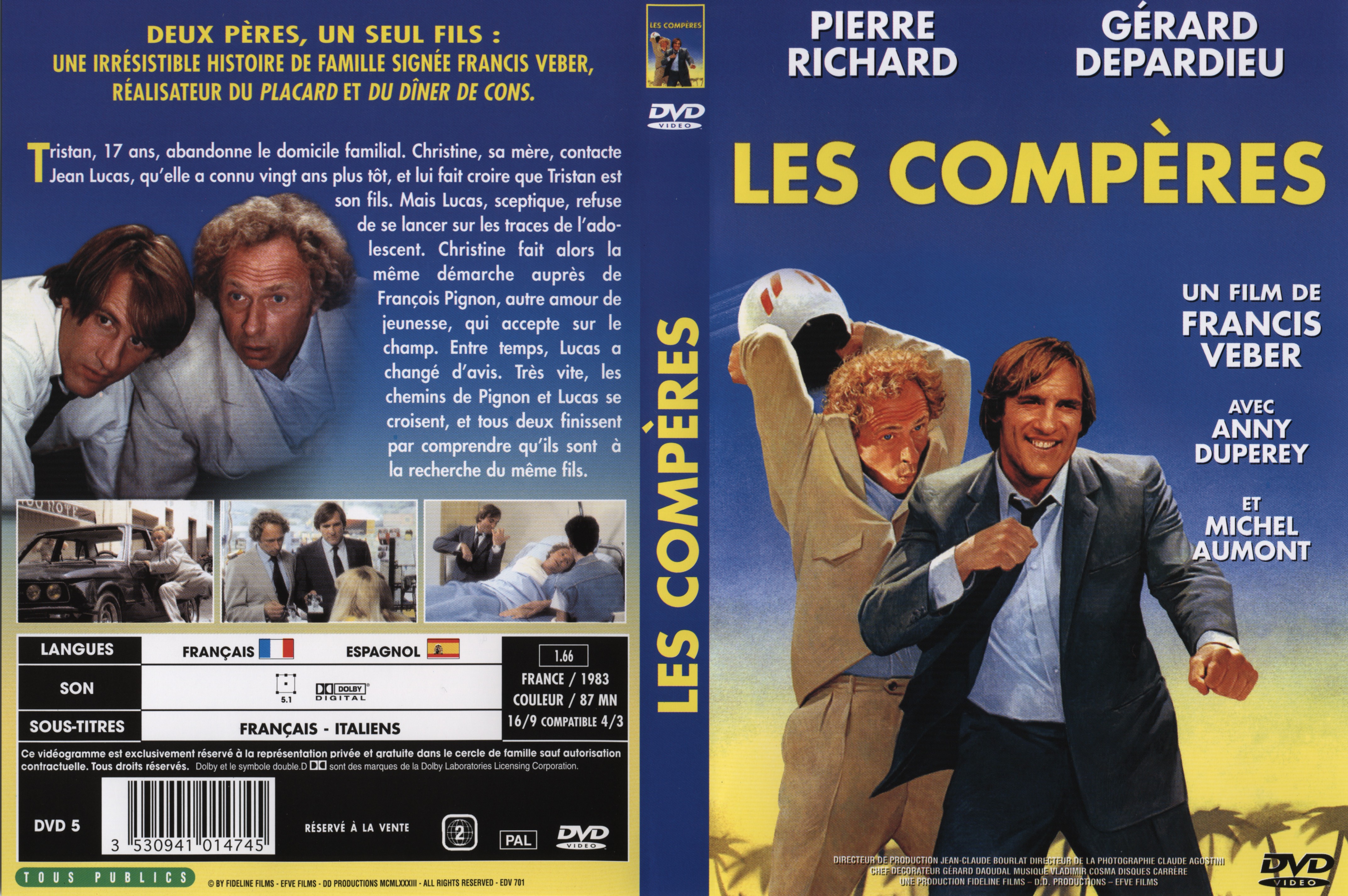 Jaquette DVD Les comperes