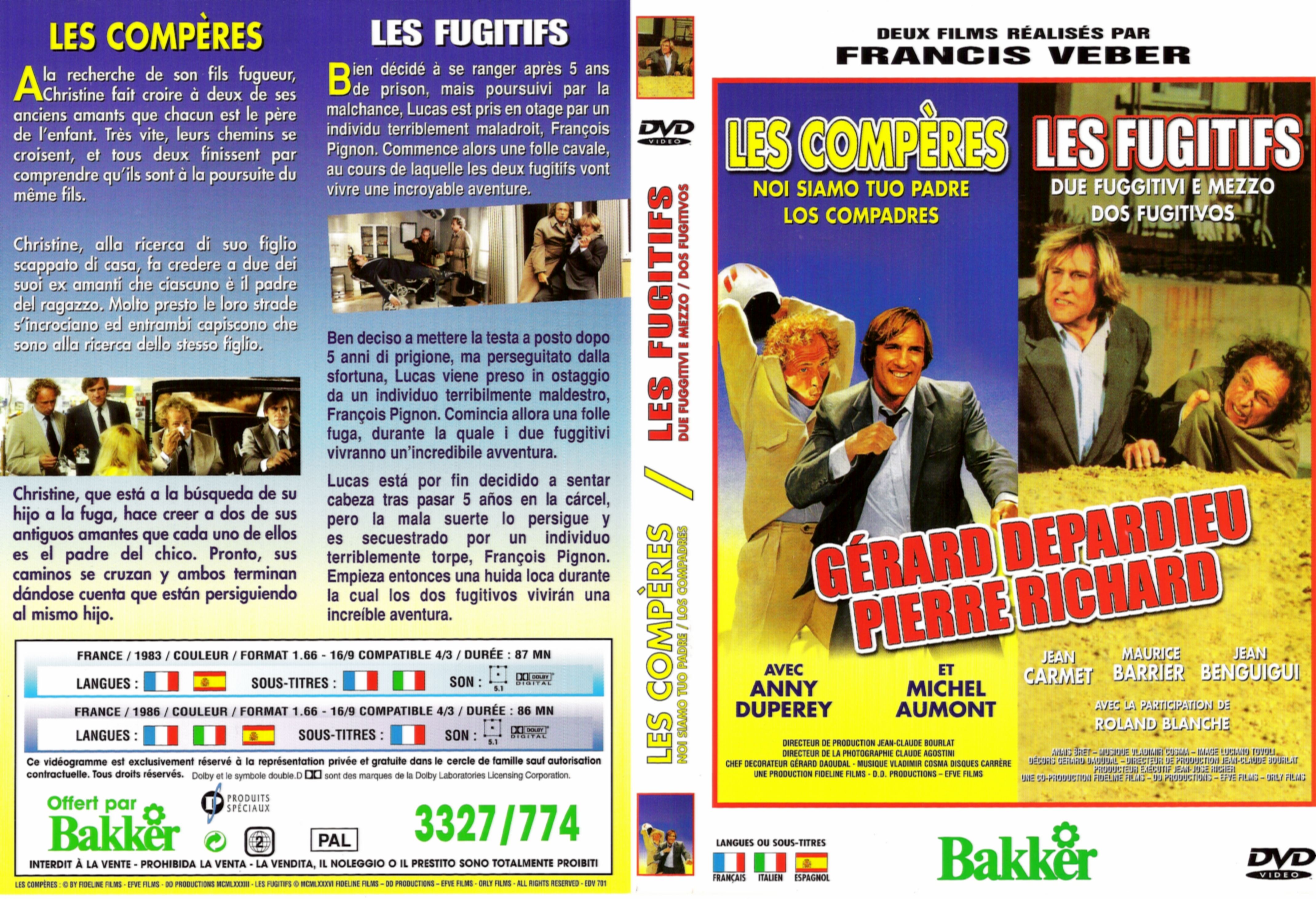 Jaquette DVD Les compres - les fugitifs