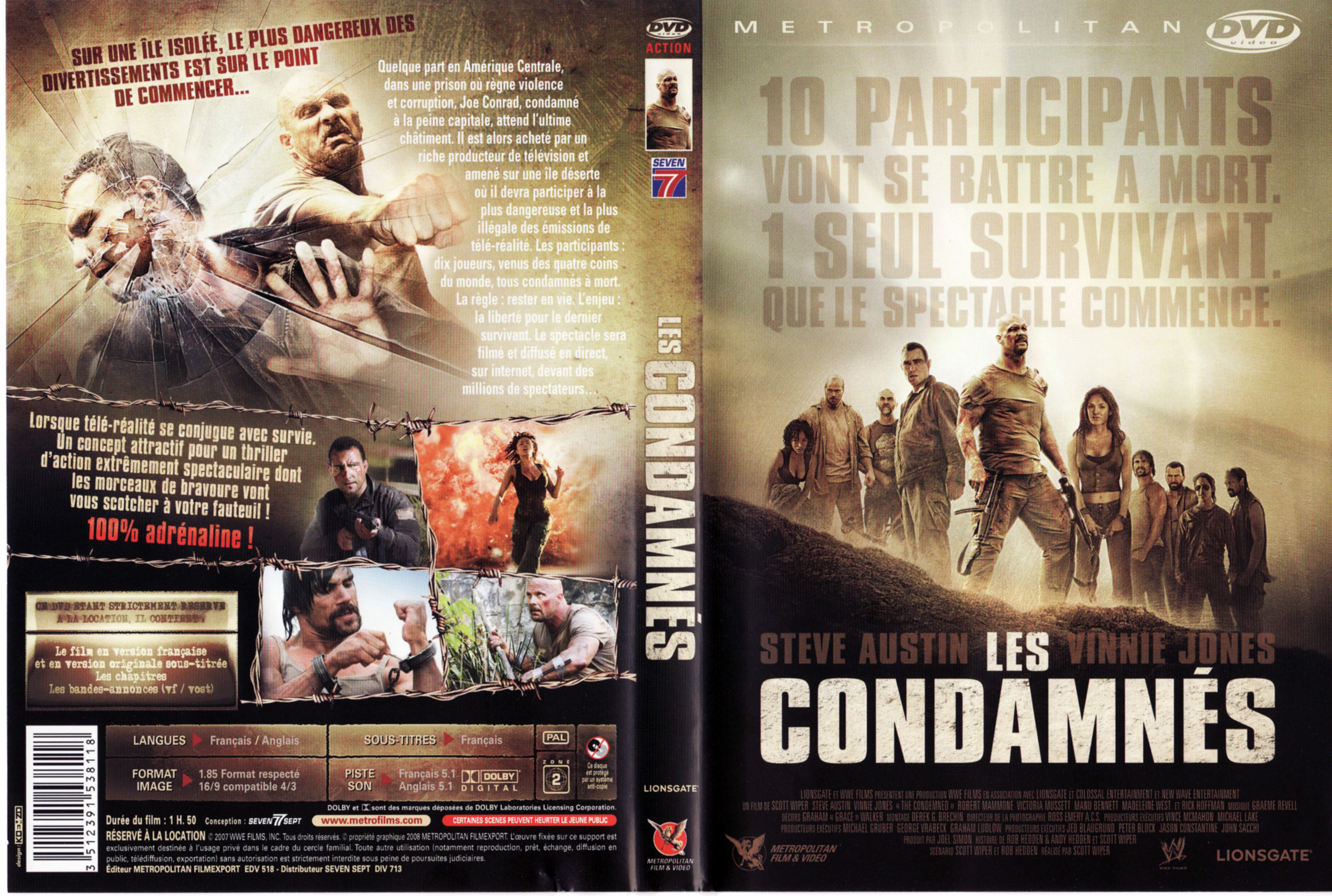 Jaquette DVD Les condamns