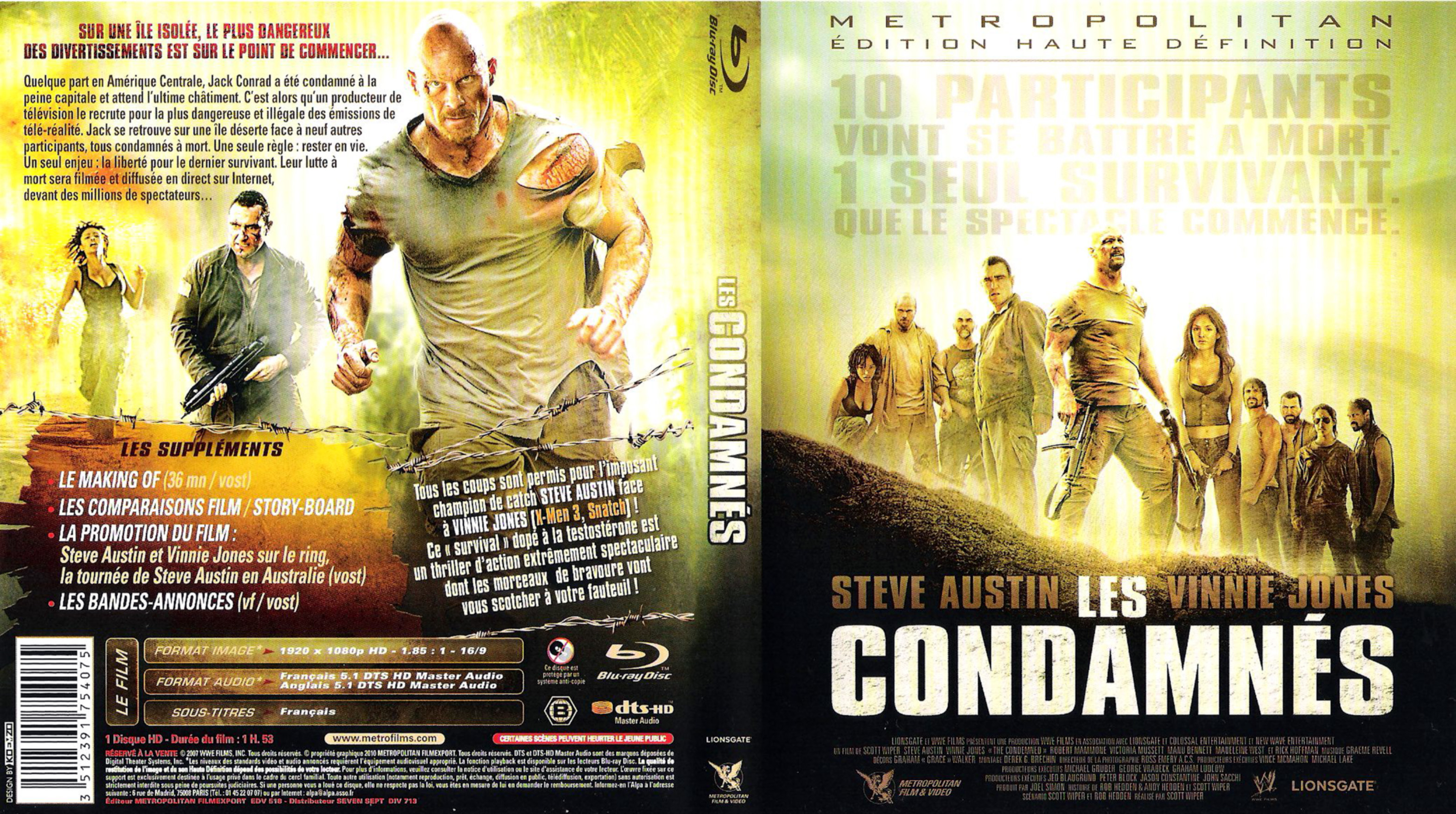 Jaquette DVD Les condamns (BLU-RAY)