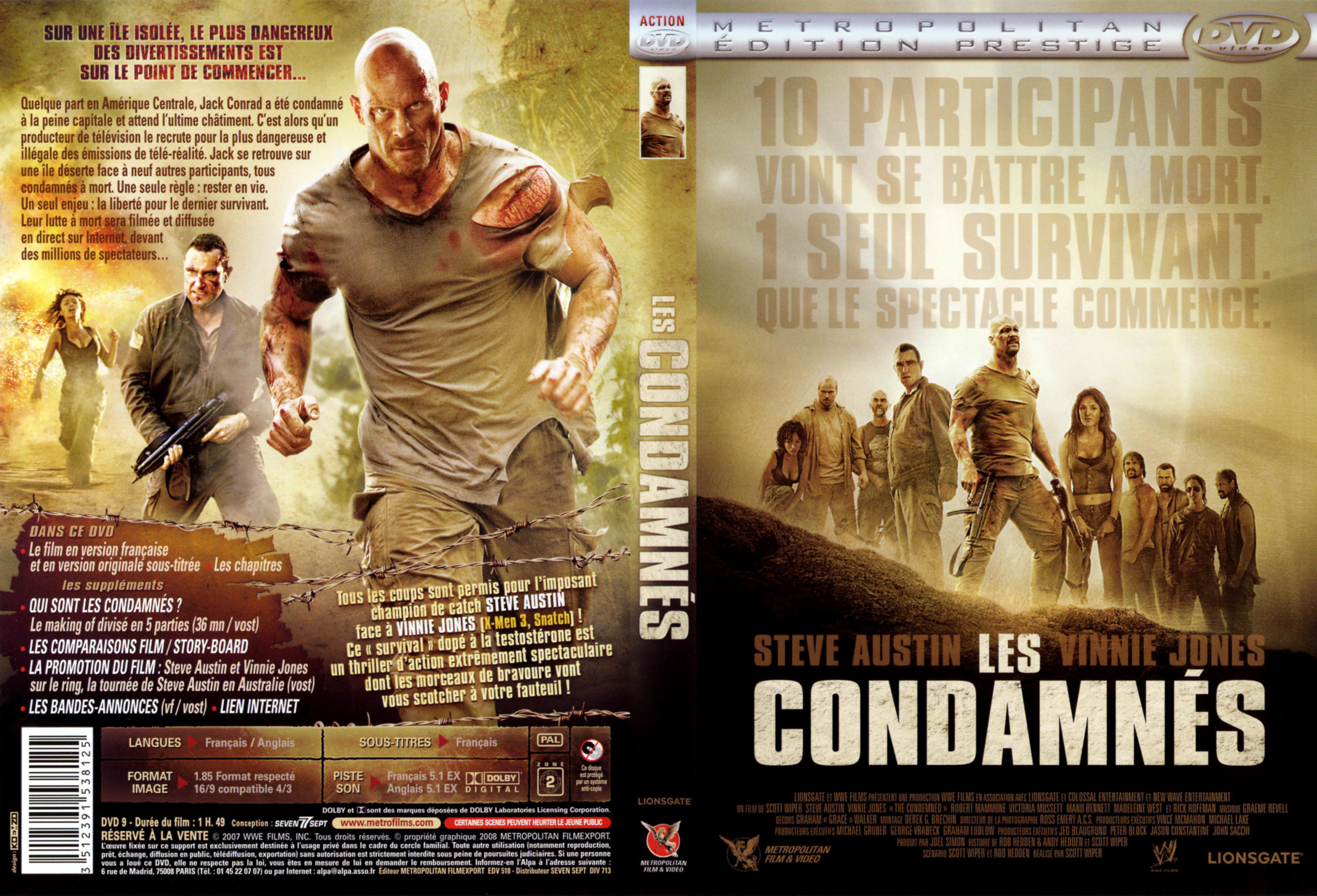 Jaquette DVD Les condamns v2