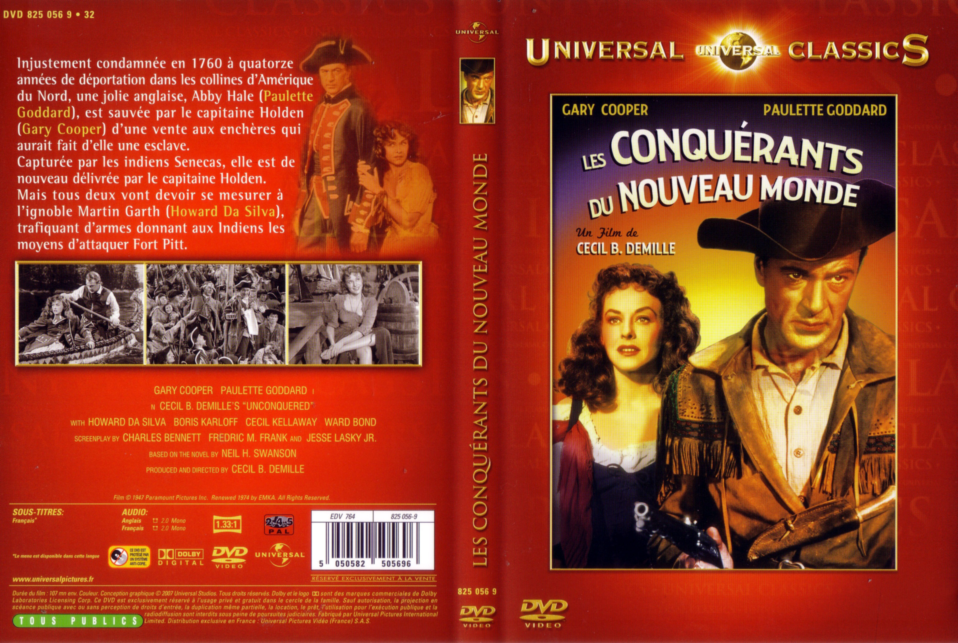 Jaquette DVD Les conquerants du nouveau monde