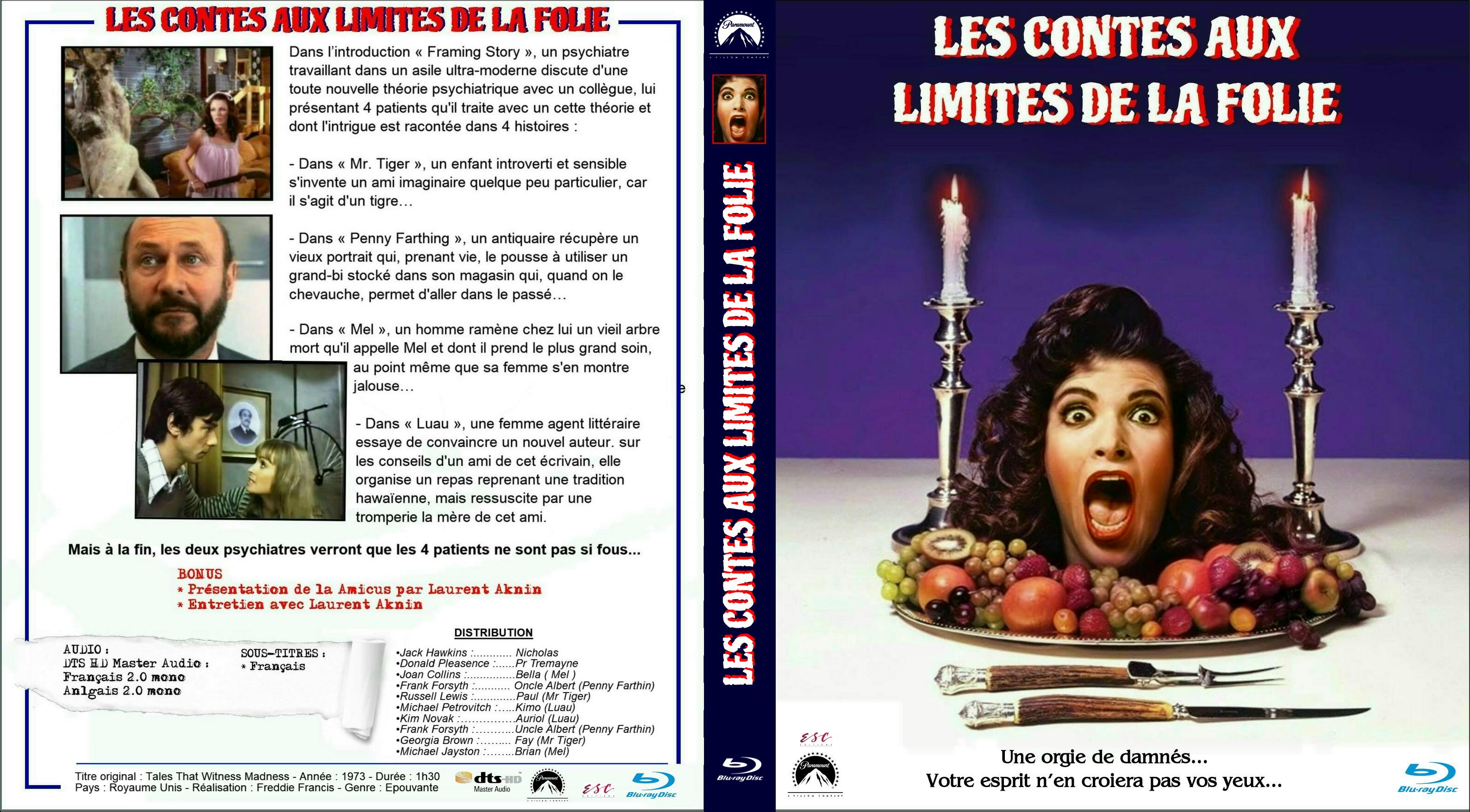 Jaquette DVD Les contes aux limites de la folie custom (BLU-RAY)