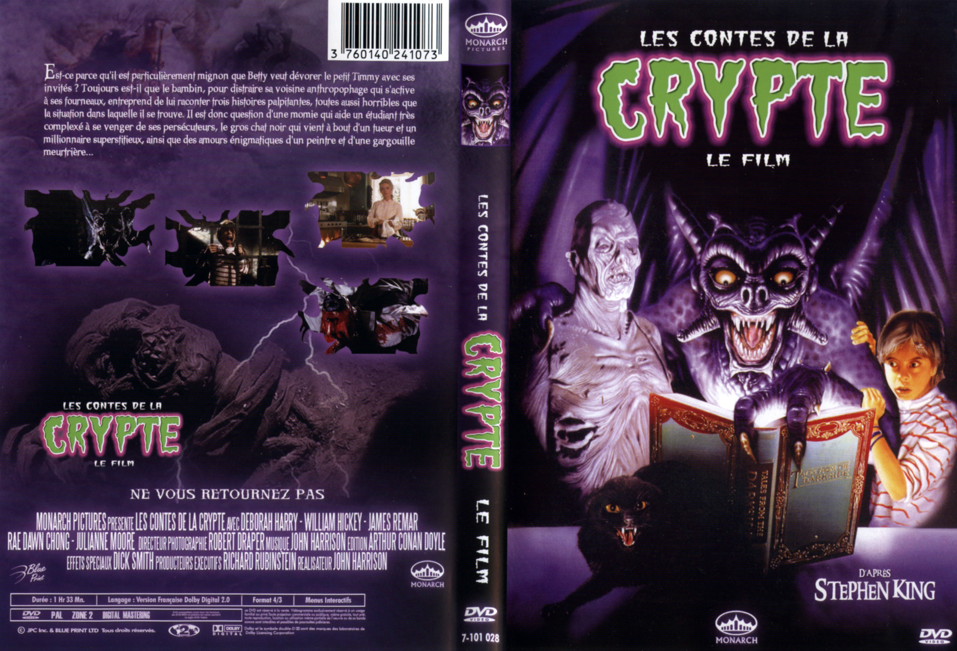 Jaquette DVD Les contes de la crypte le film