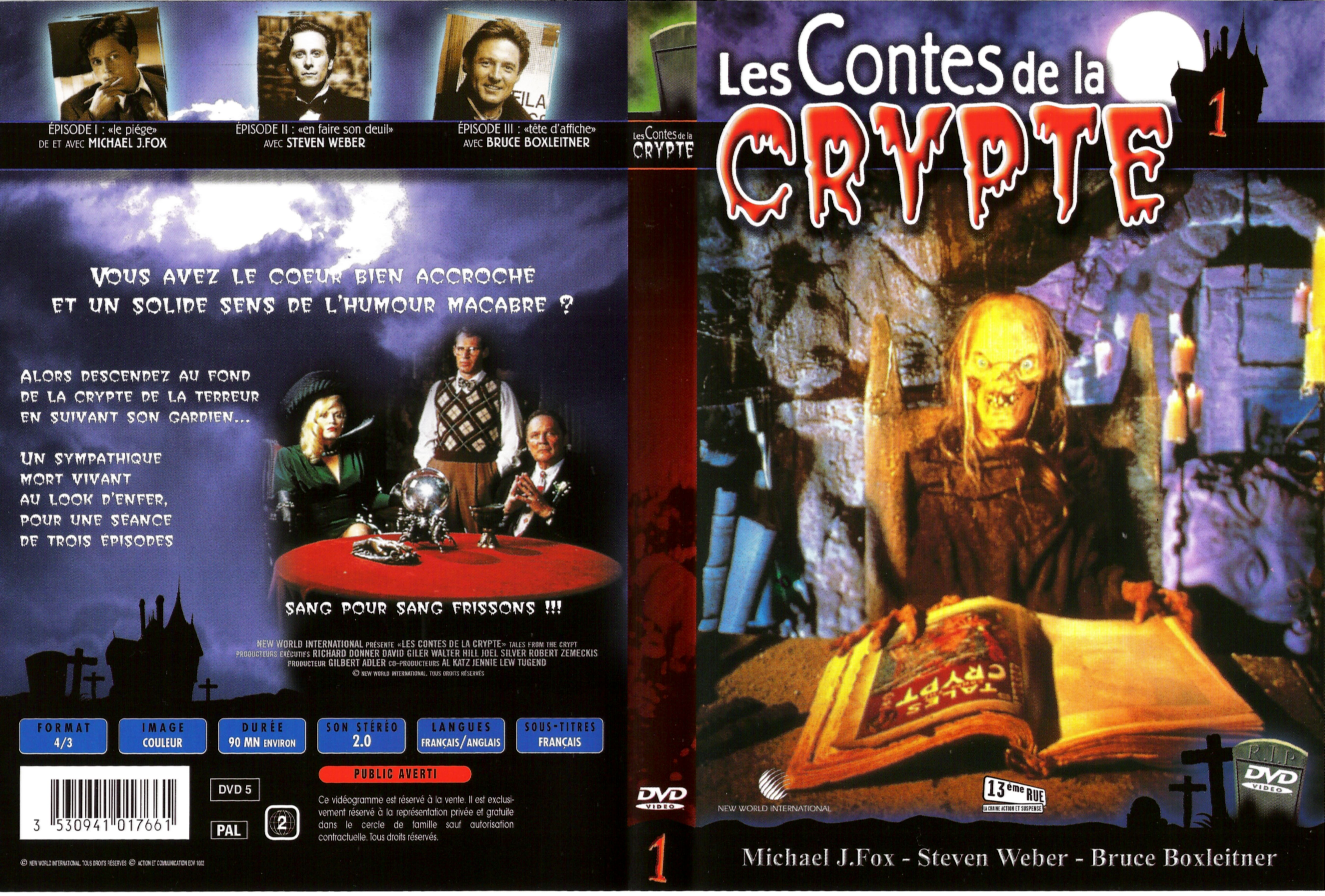 Jaquette DVD Les contes de la crypte vol 01