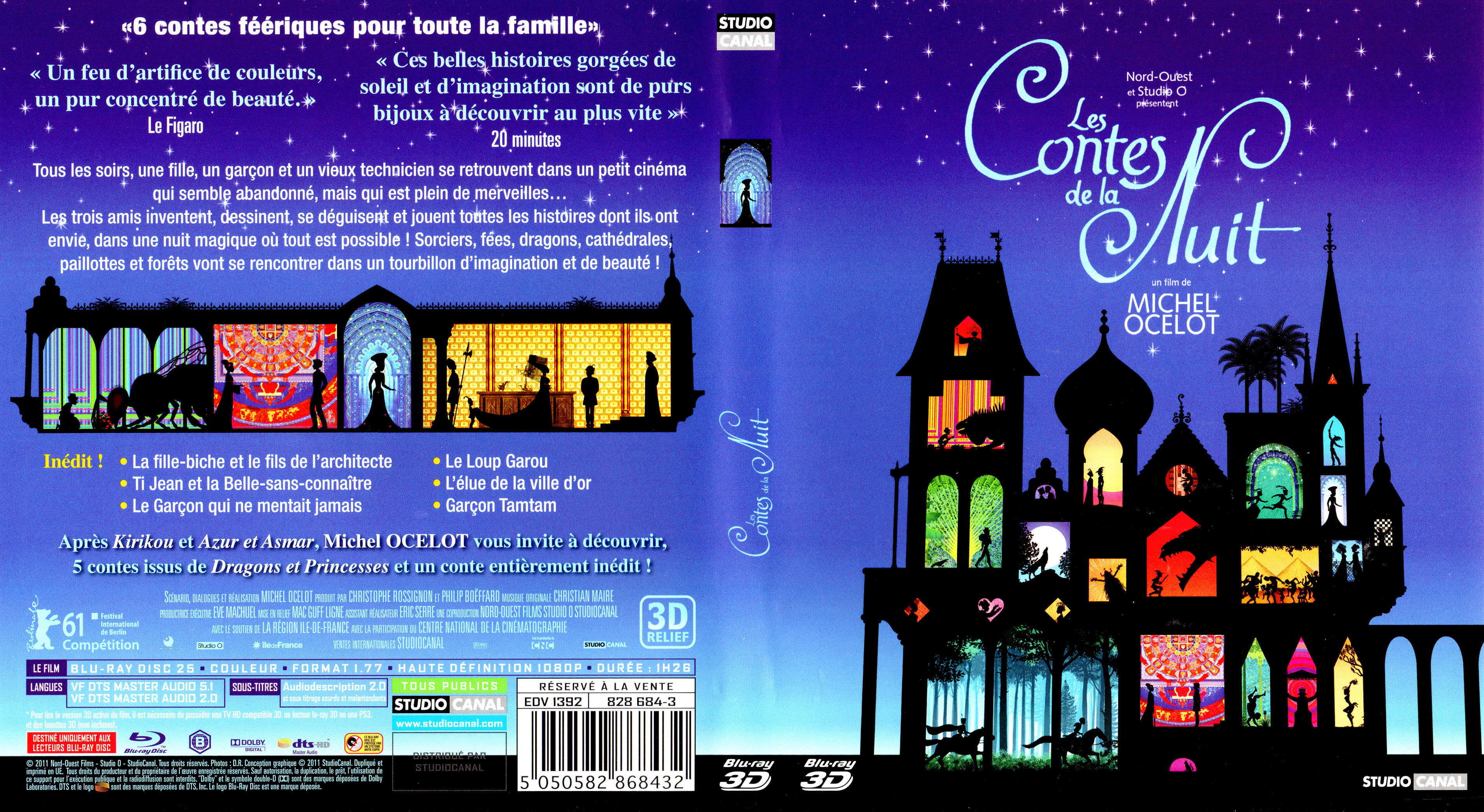 Jaquette DVD Les contes de la nuit 3D (BLU-RAY) v2