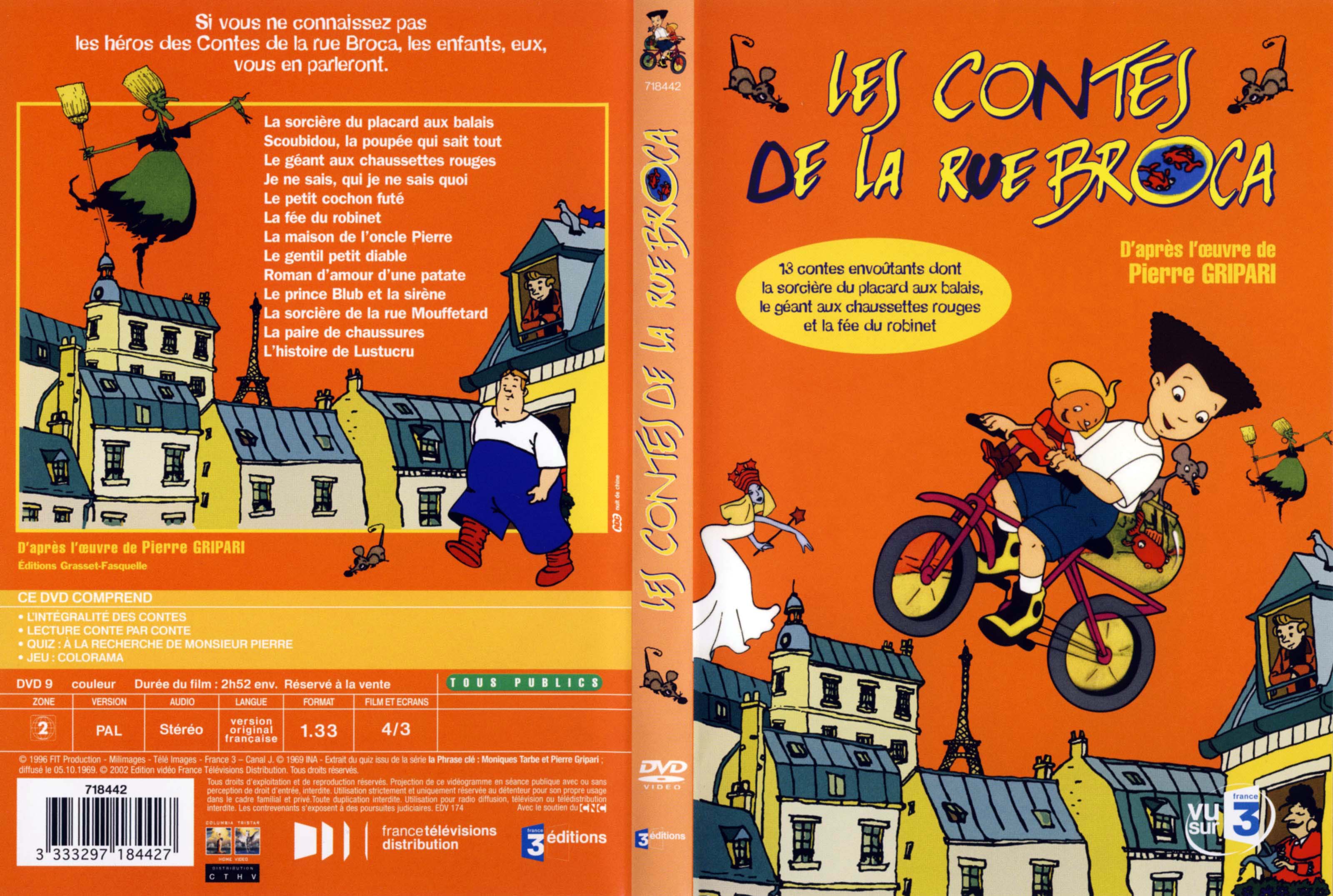 Jaquette DVD Les contes de la rue Broca