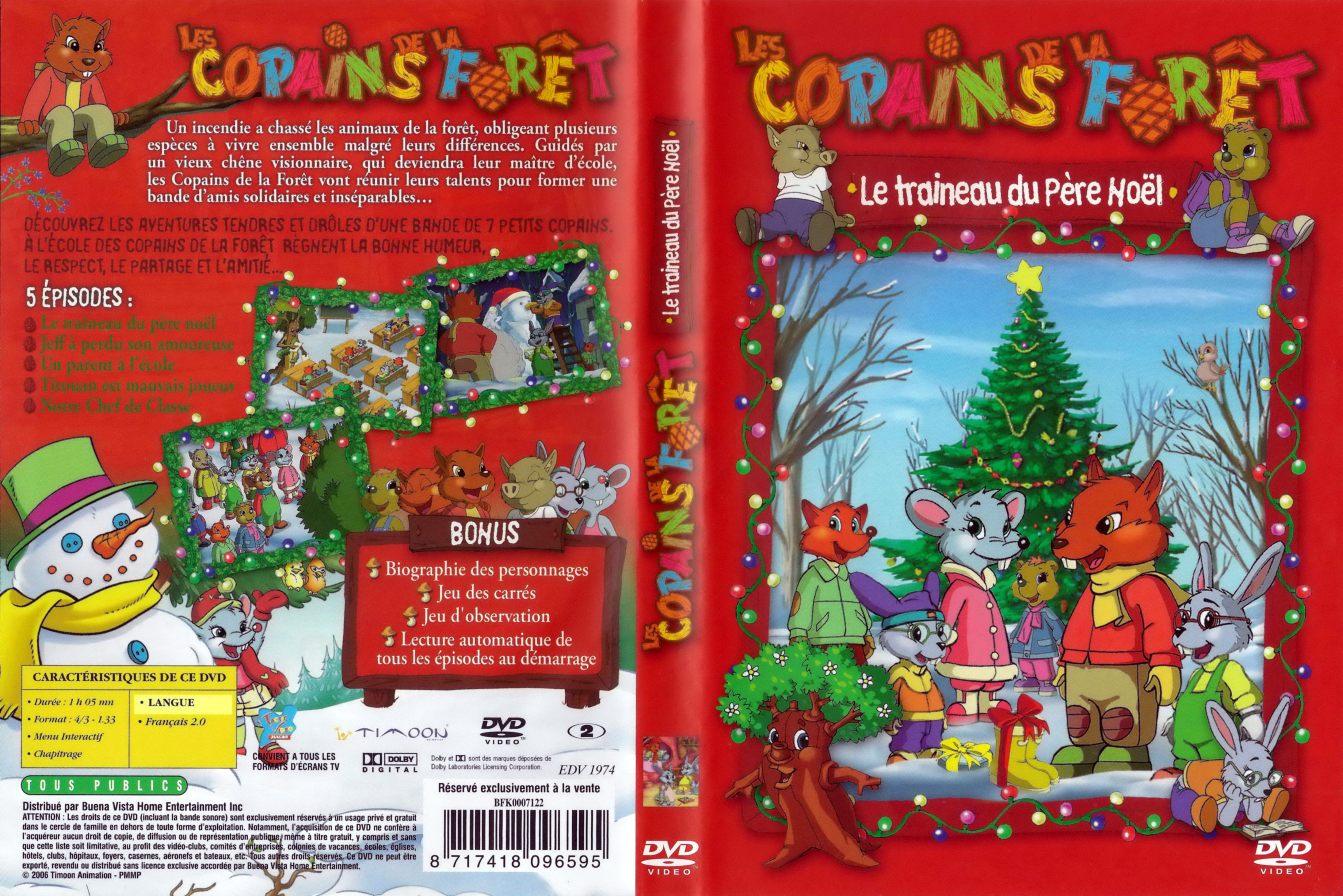 Jaquette DVD Les copains de la fort - Le traineau du pere noel