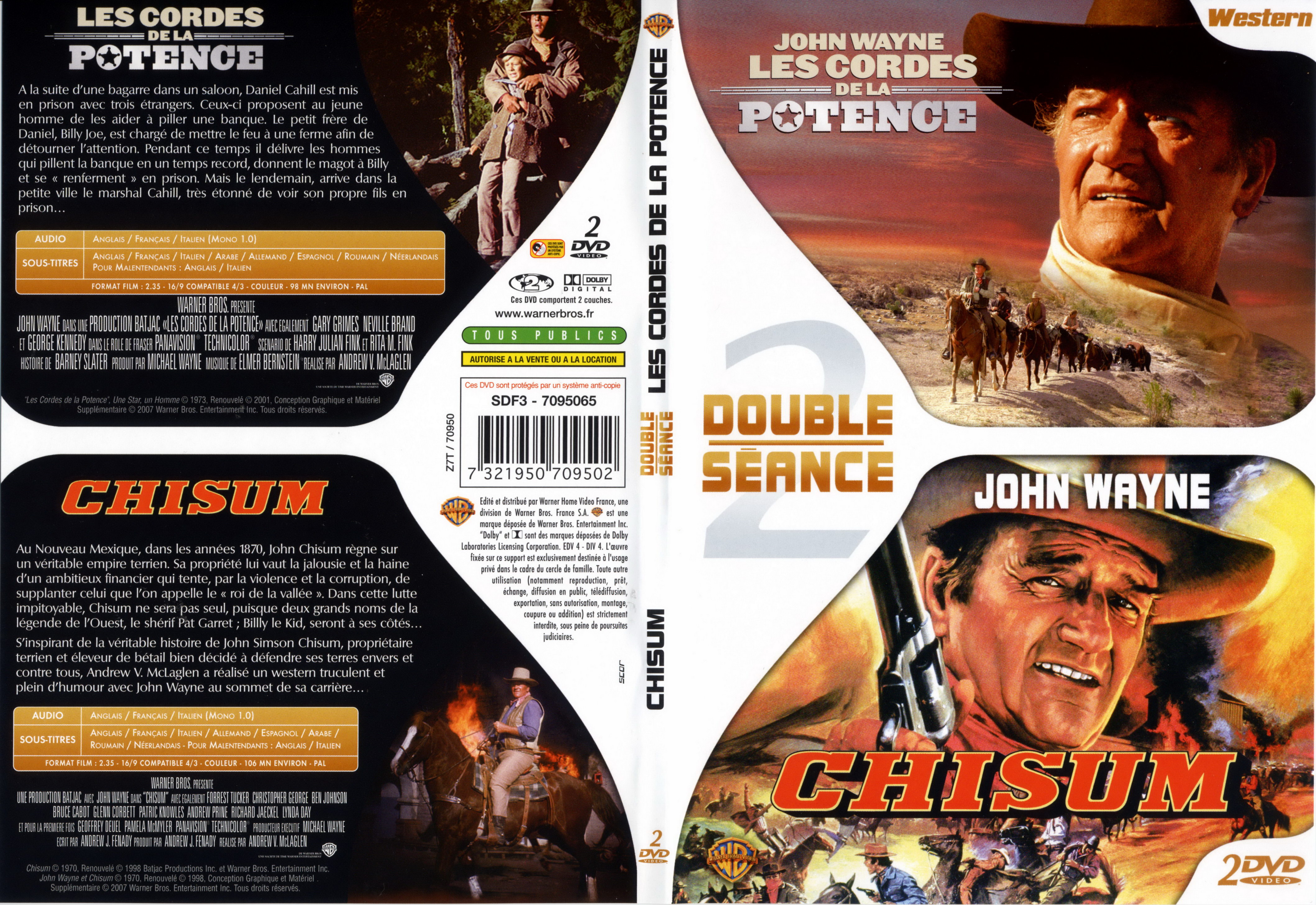 Jaquette DVD Les cordes de la potence + Chisum