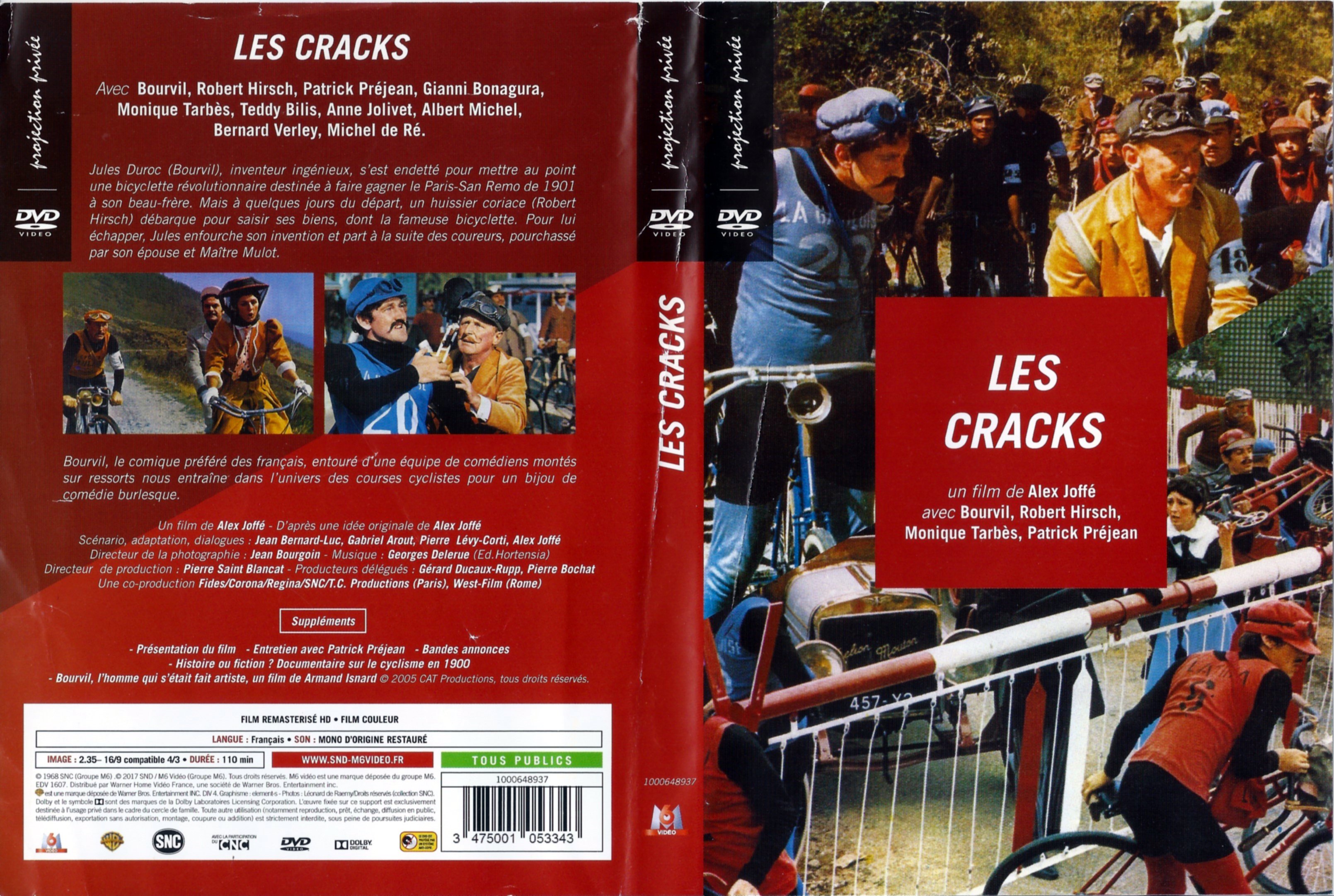 Jaquette DVD Les cracks v3