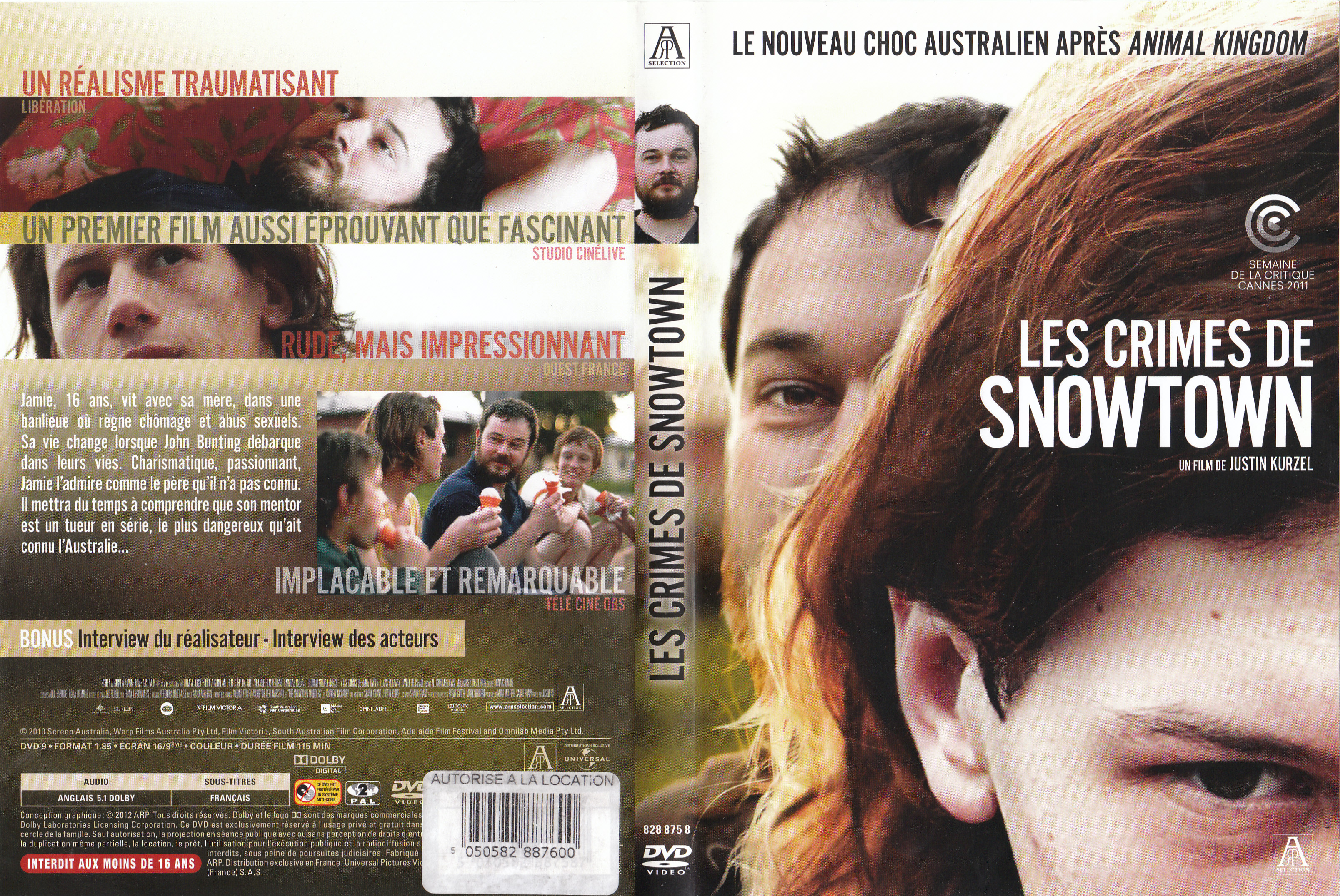 Jaquette DVD Les crimes de snowtown