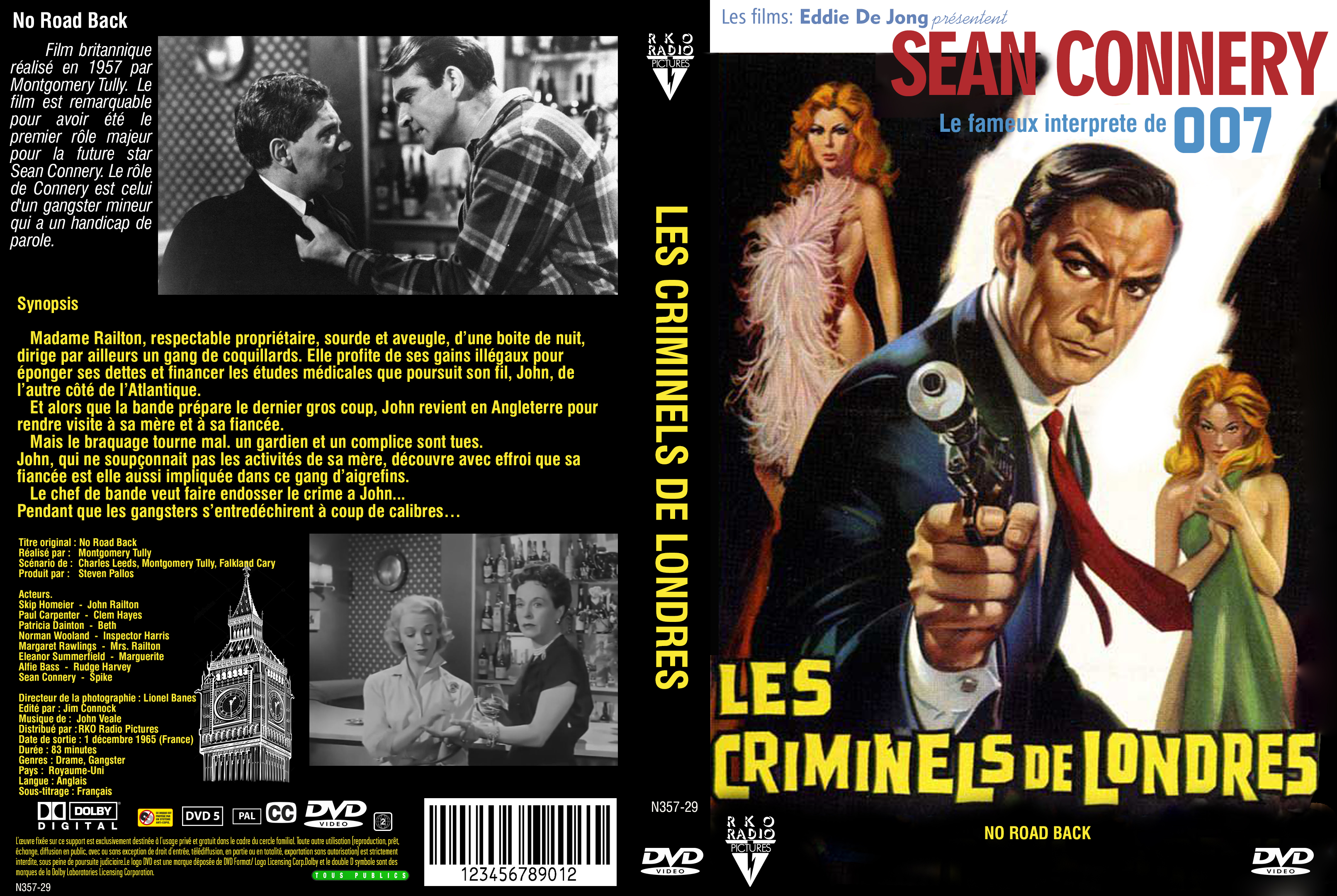 Jaquette DVD Les criminels de Londres custom