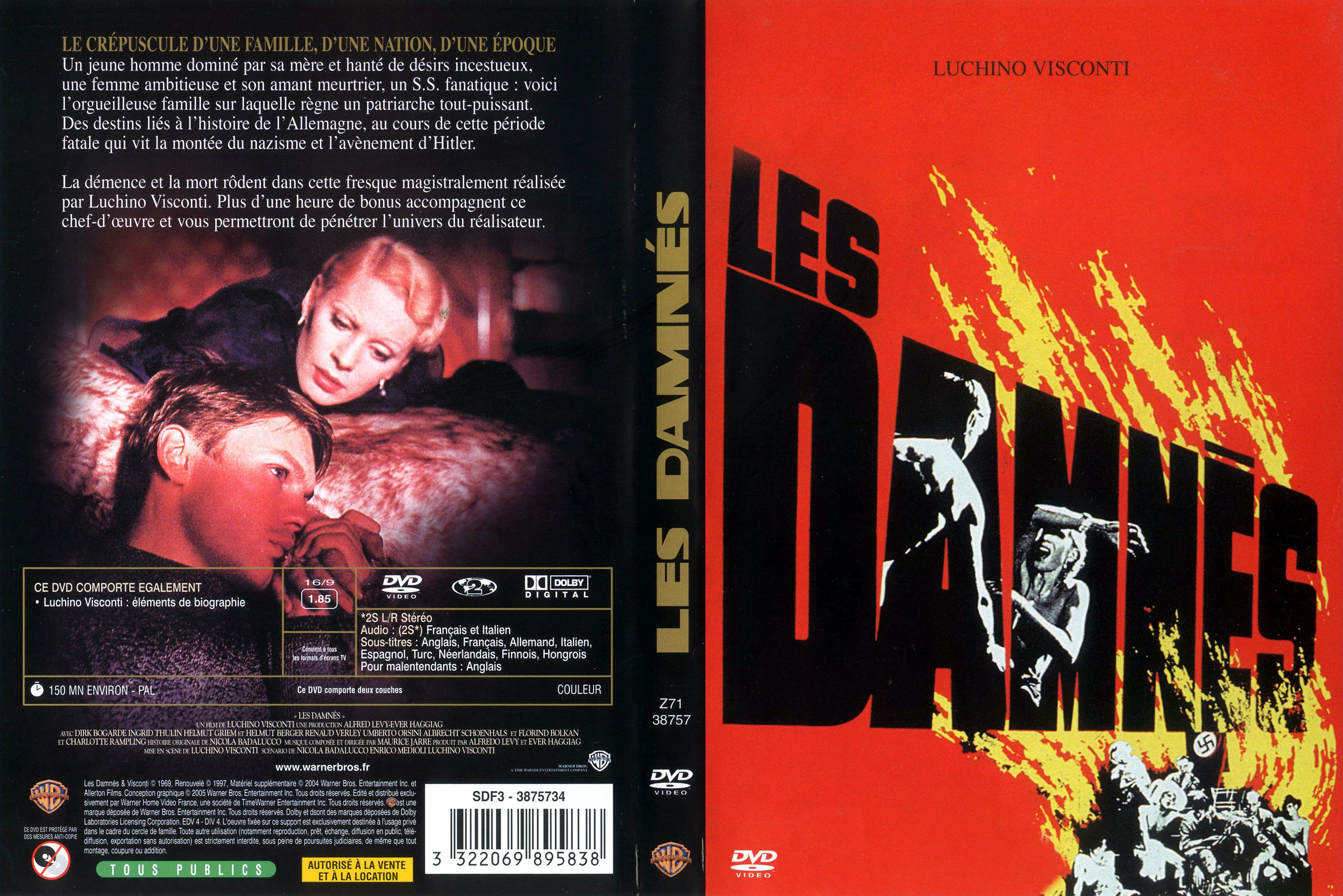 Jaquette DVD Les damns v2