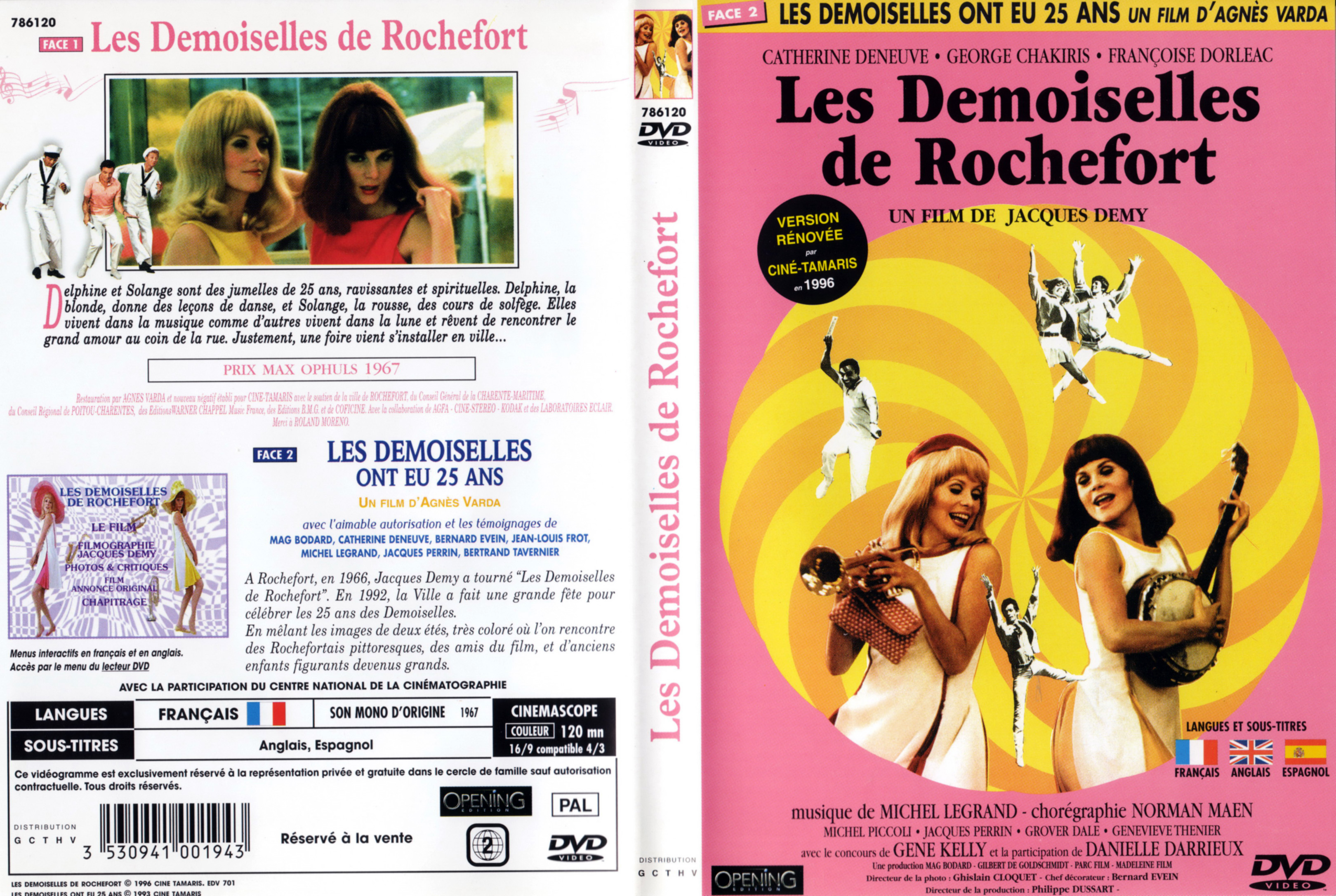Jaquette DVD Les demoiselles de Rochefort v2