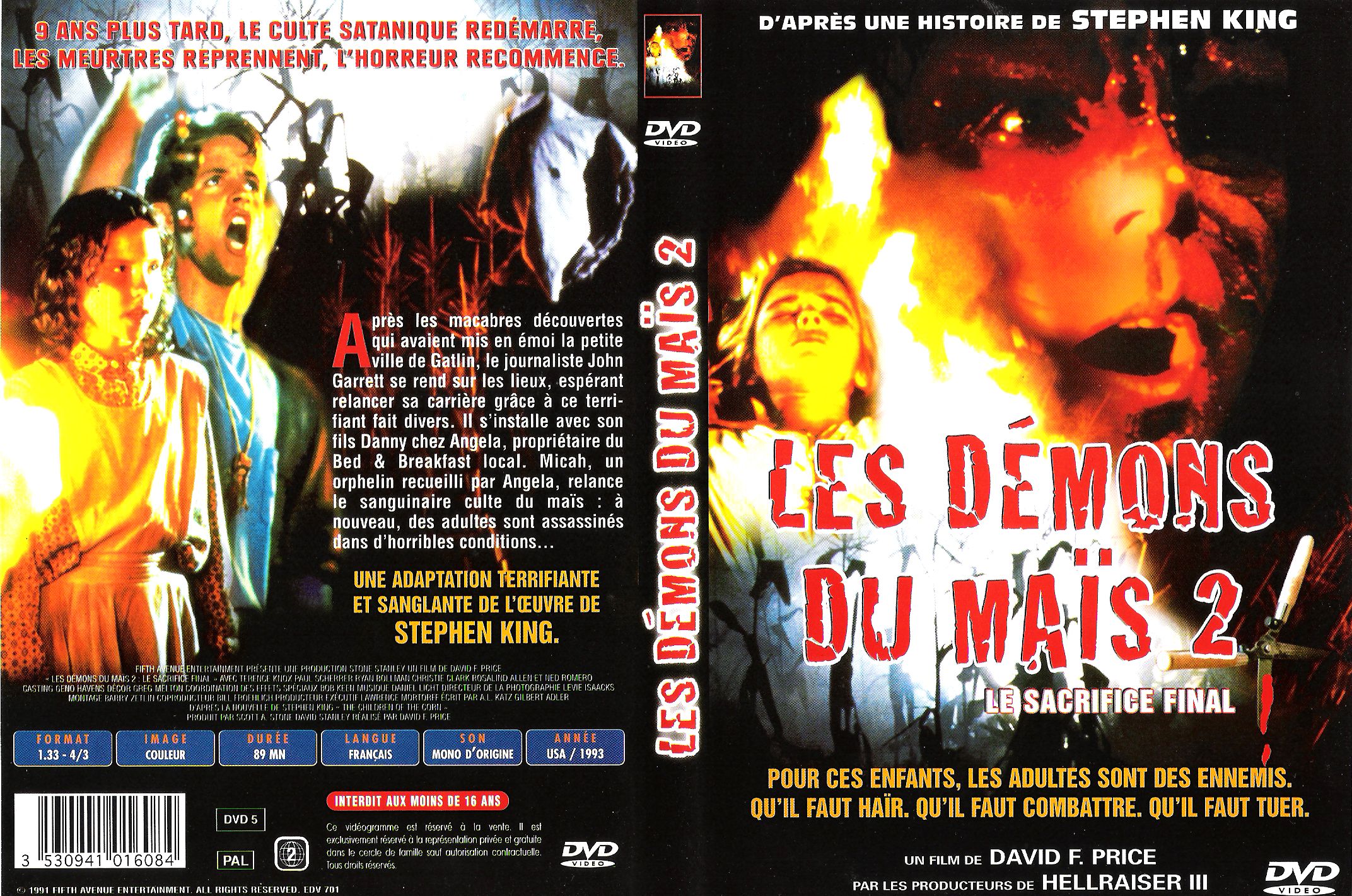 Jaquette DVD Les demons du mais 2 v2
