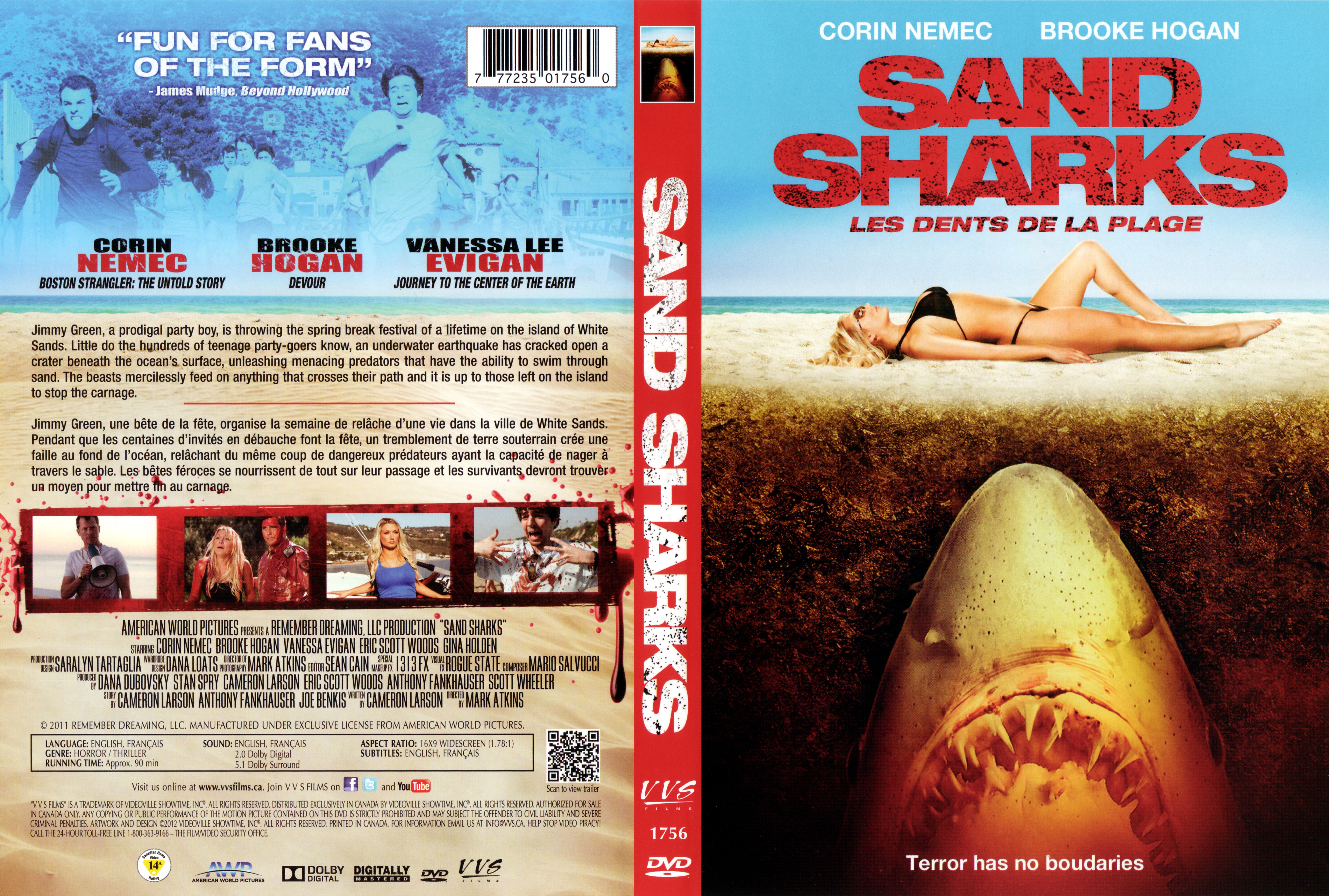 Jaquette DVD Les dents de la Plage - Sans sharks (Canadienne) v2