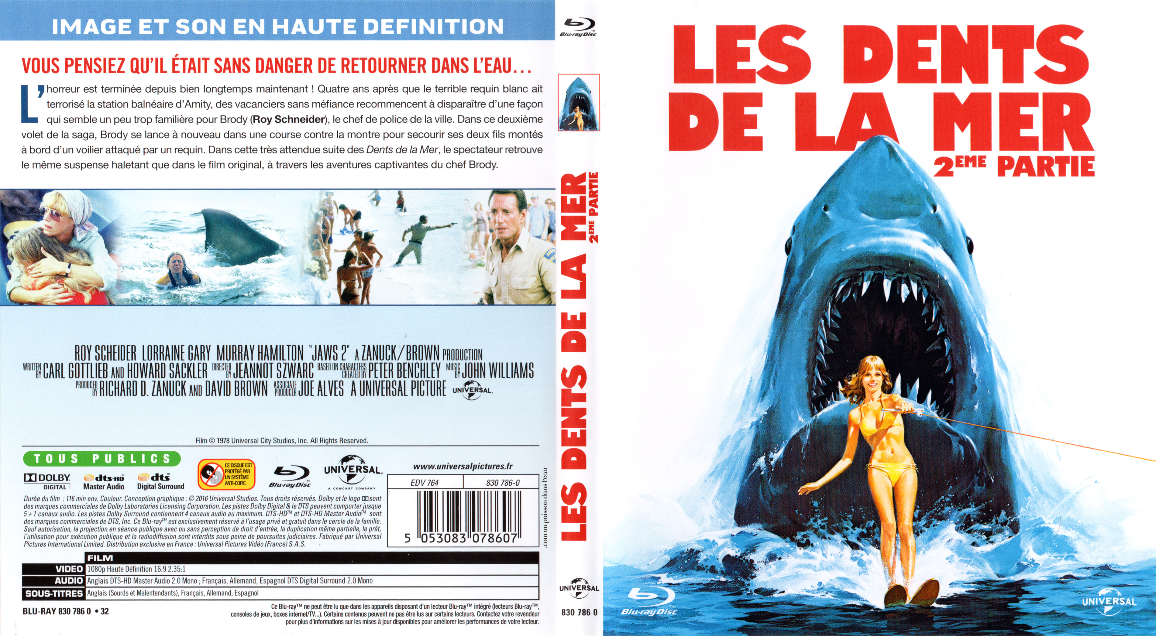 Jaquette DVD Les dents de la mer 2 (BLU-RAY)