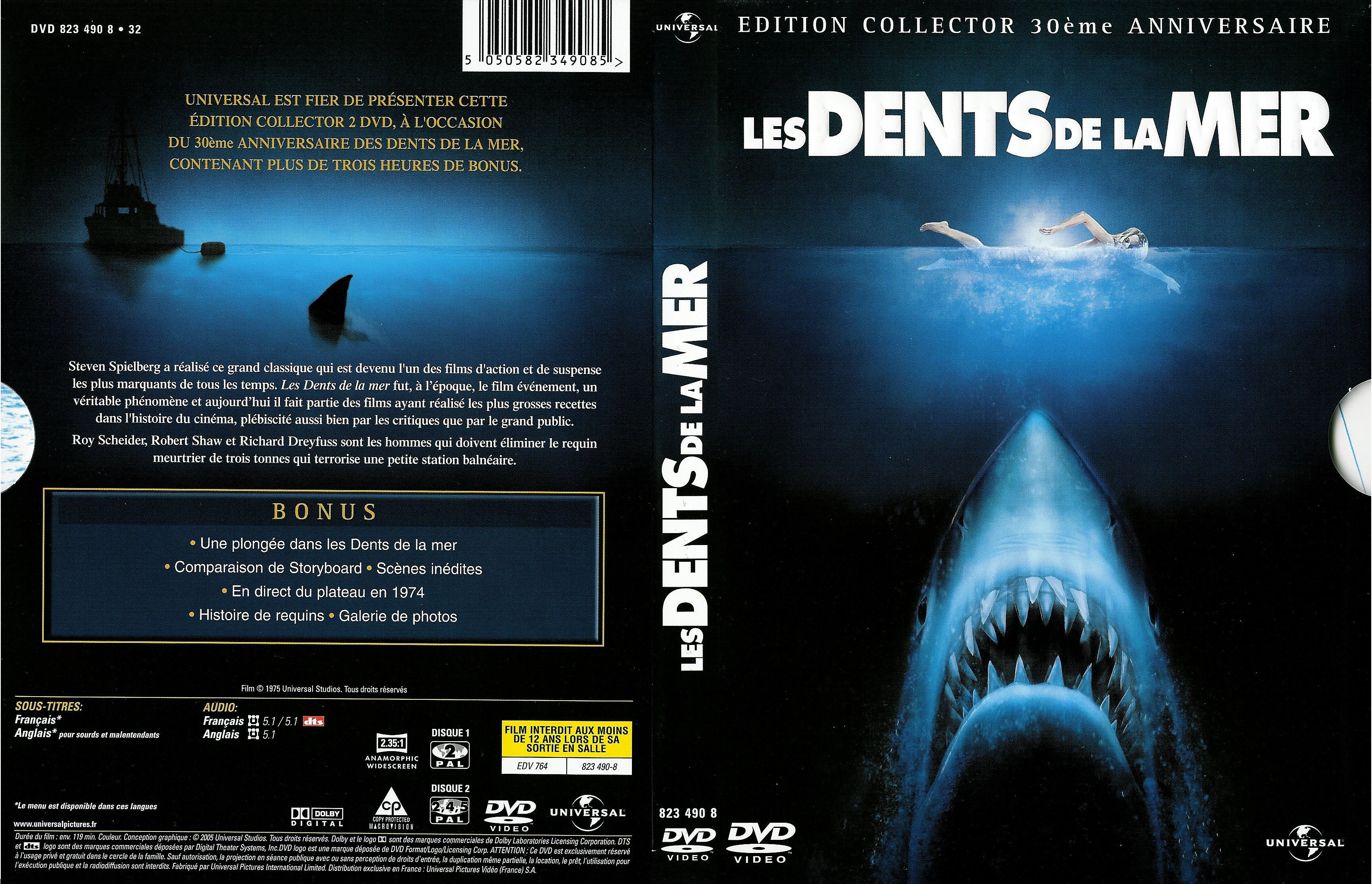 Jaquette DVD Les dents de la mer v2
