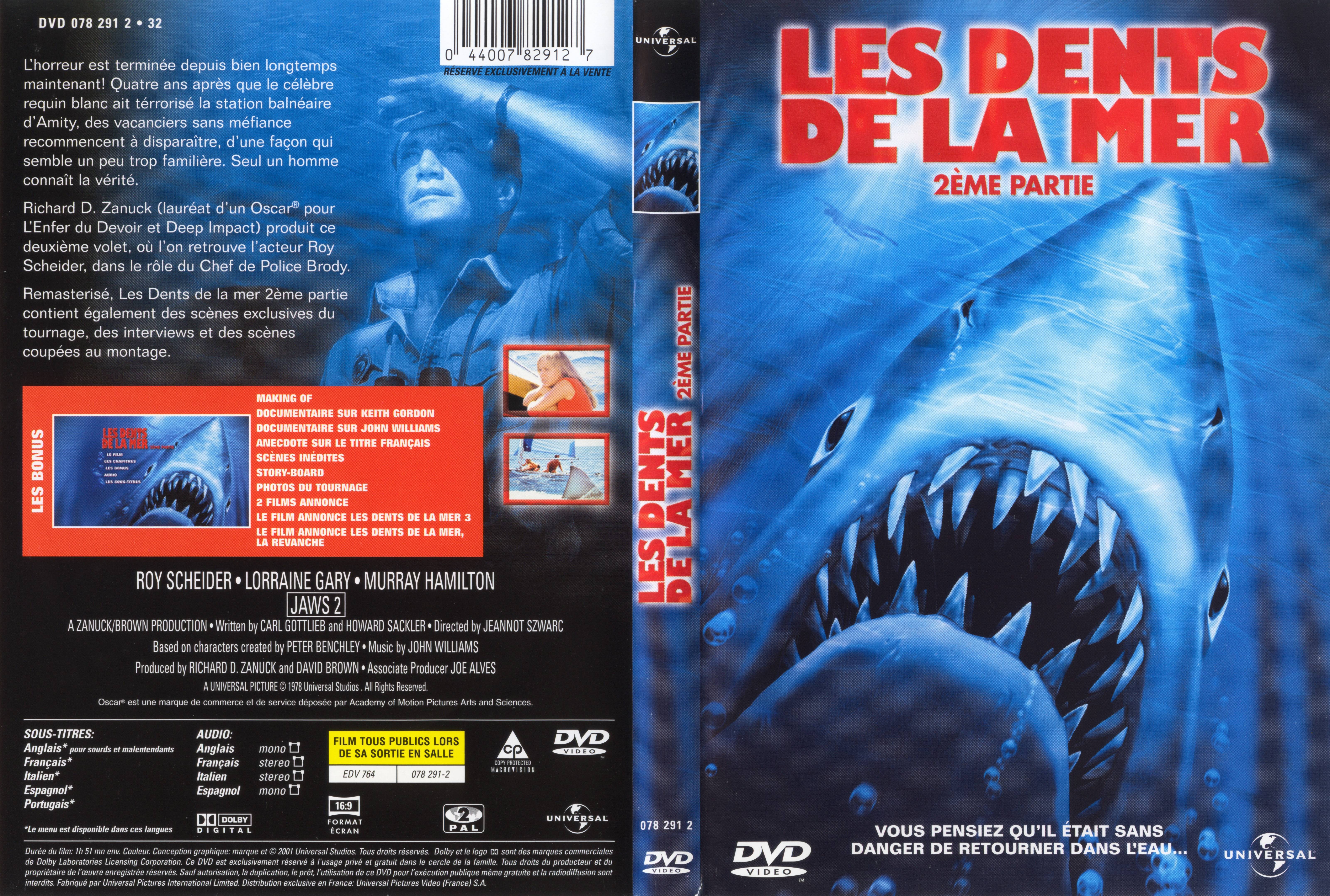 Jaquette DVD Les dents de la mer v3