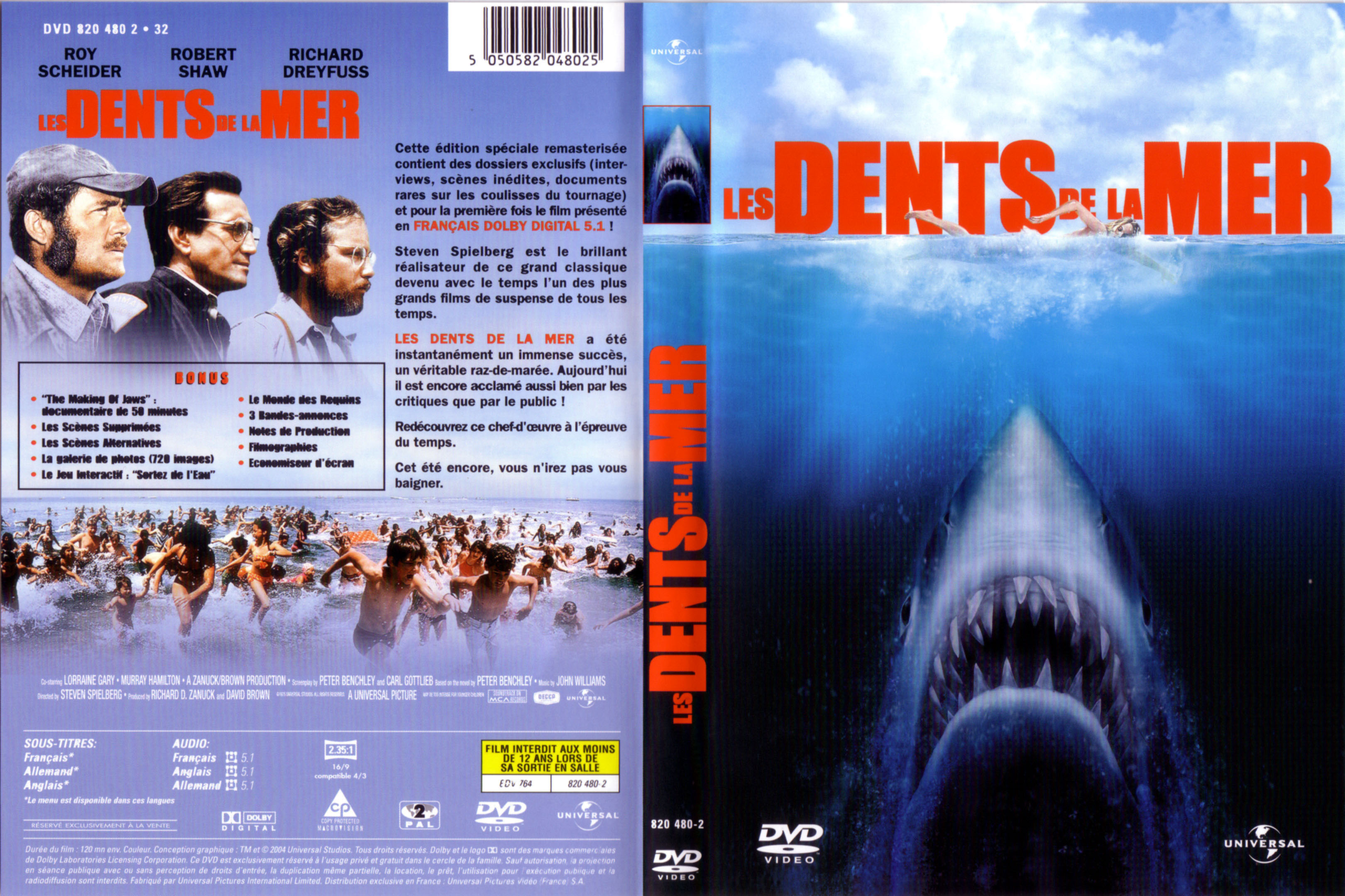 Jaquette DVD Les dents de la mer v4