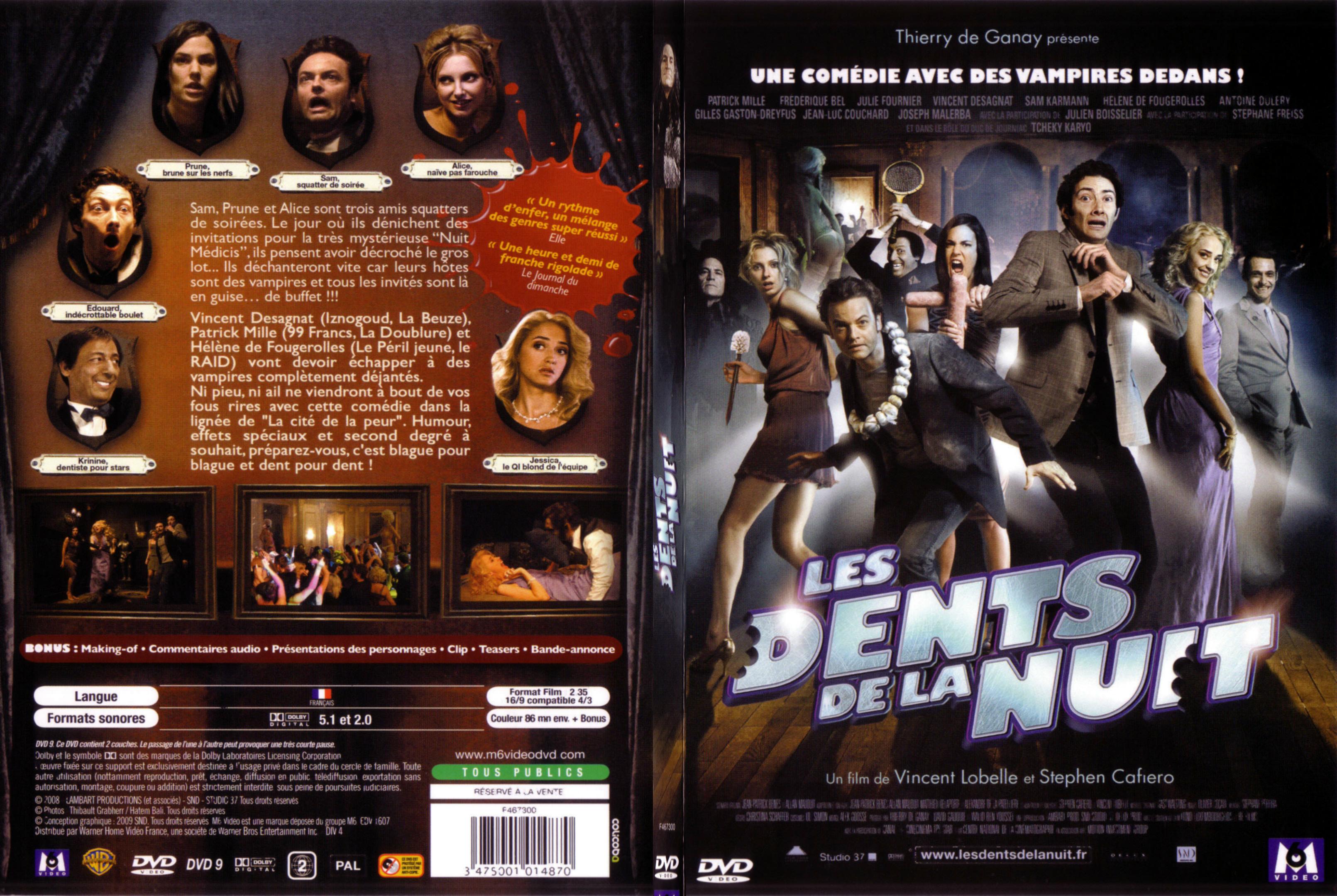 Jaquette DVD Les dents de la nuit - SLIM