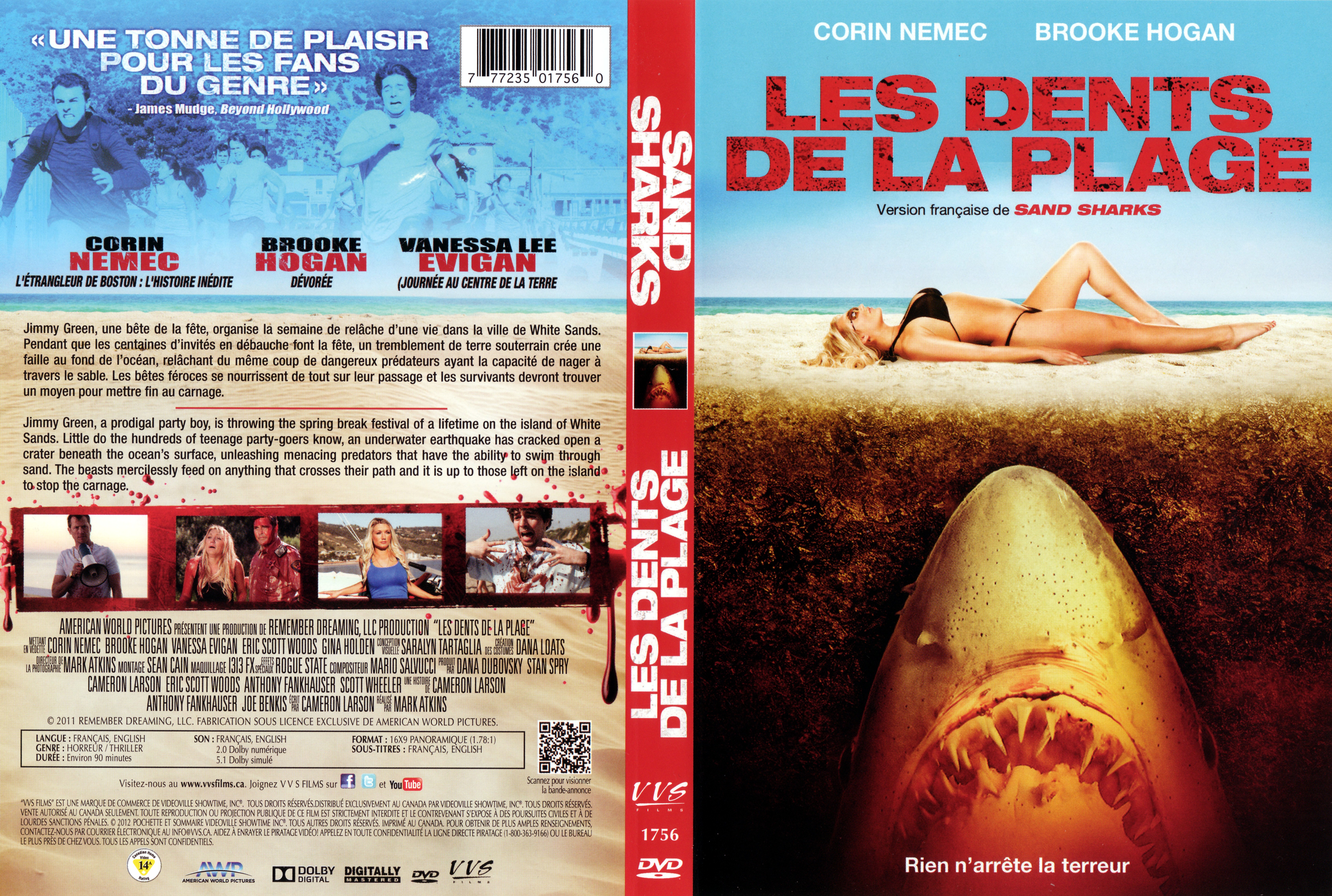 Jaquette DVD Les dents de la plage