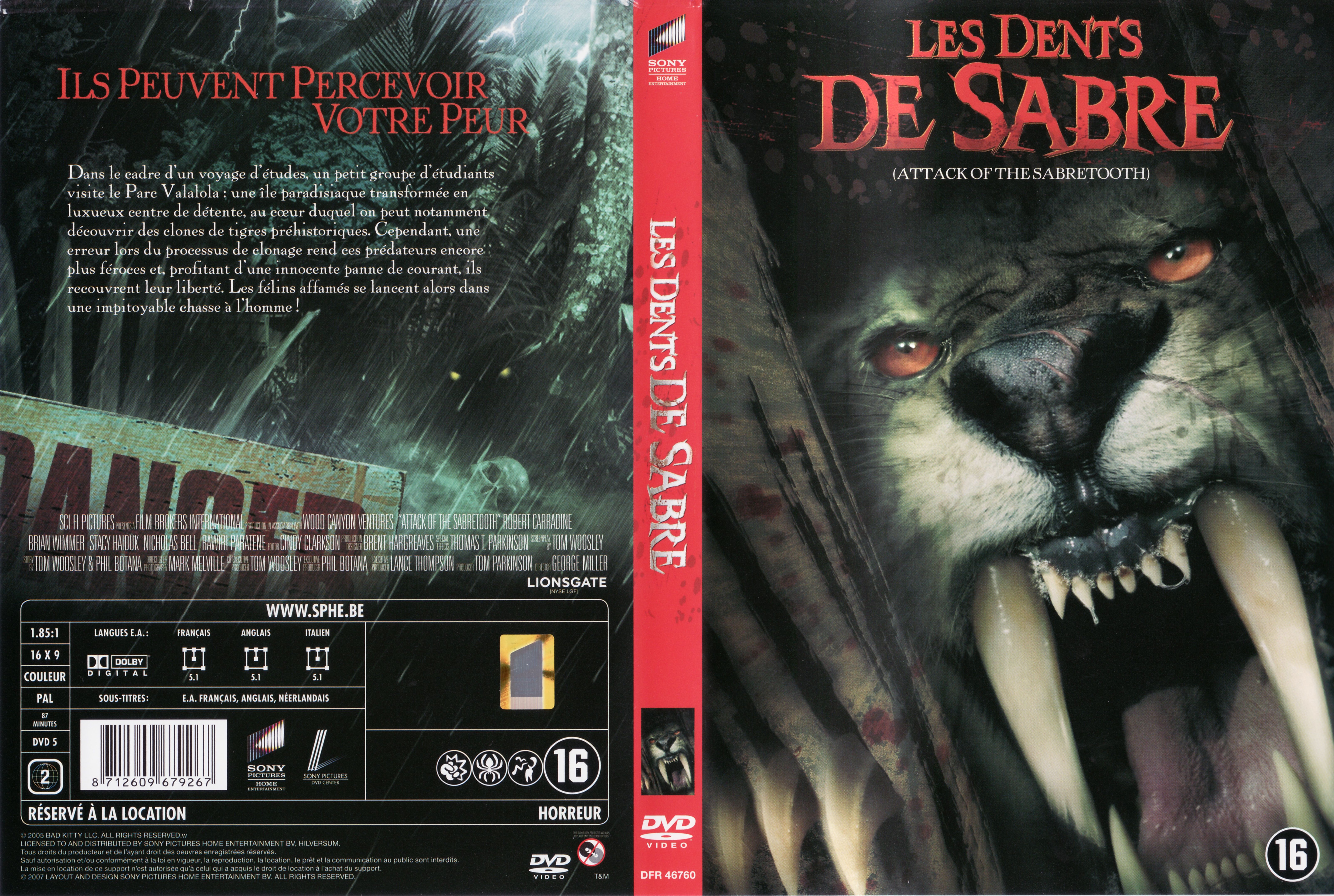 Jaquette DVD Les dents de sabre