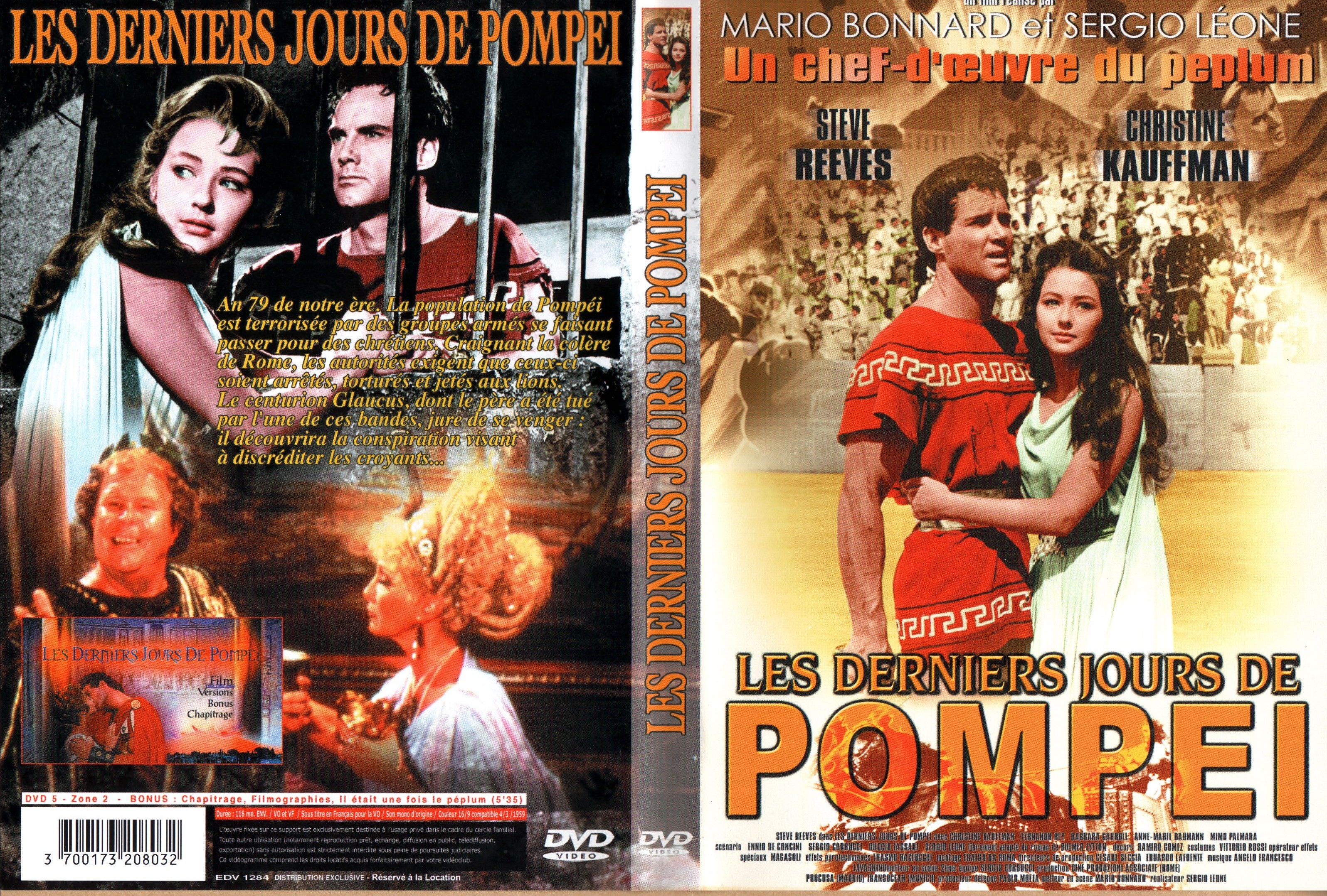 Jaquette DVD Les derniers jours de Pompei v3