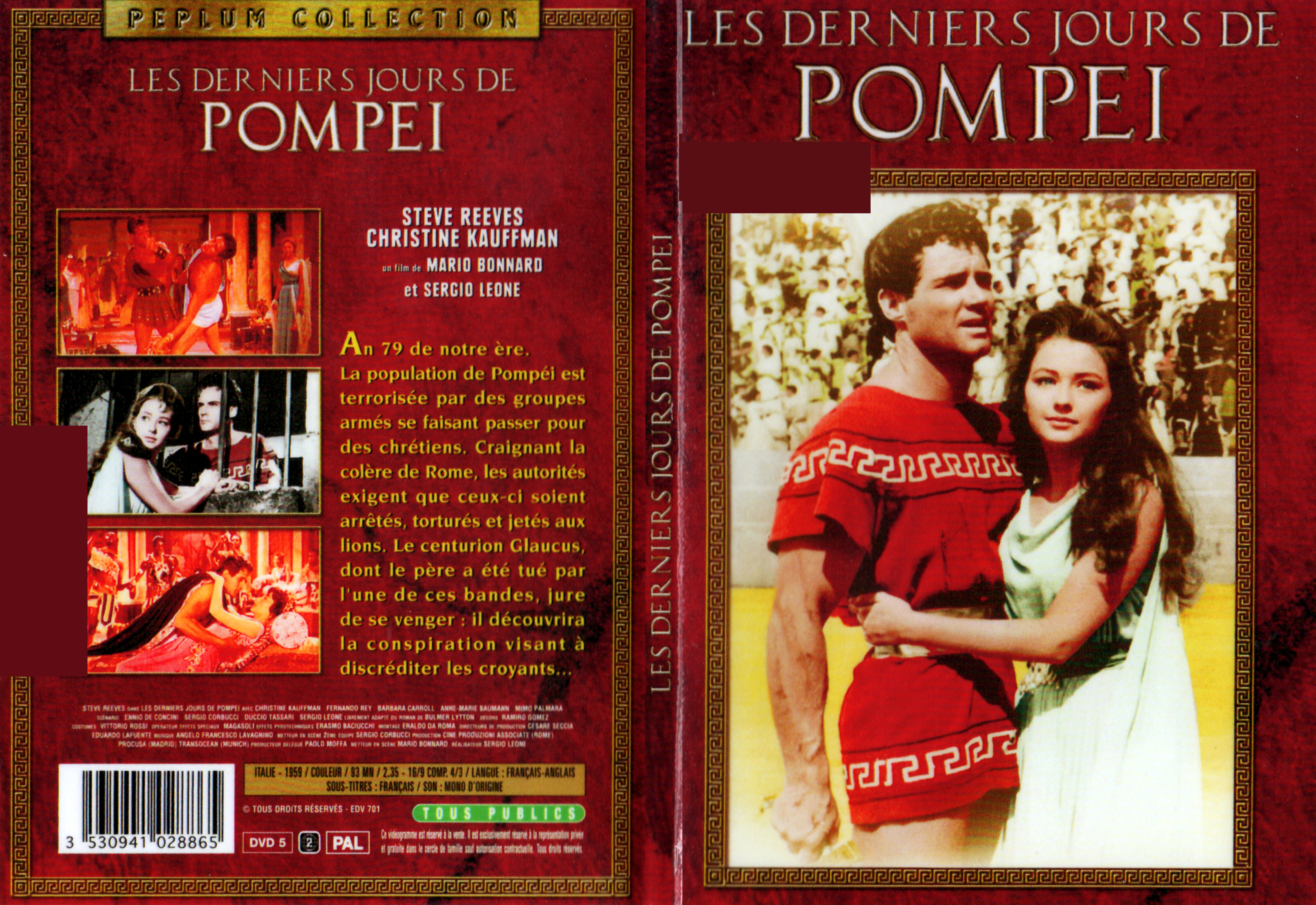 Jaquette DVD Les derniers jours de Pompei v4