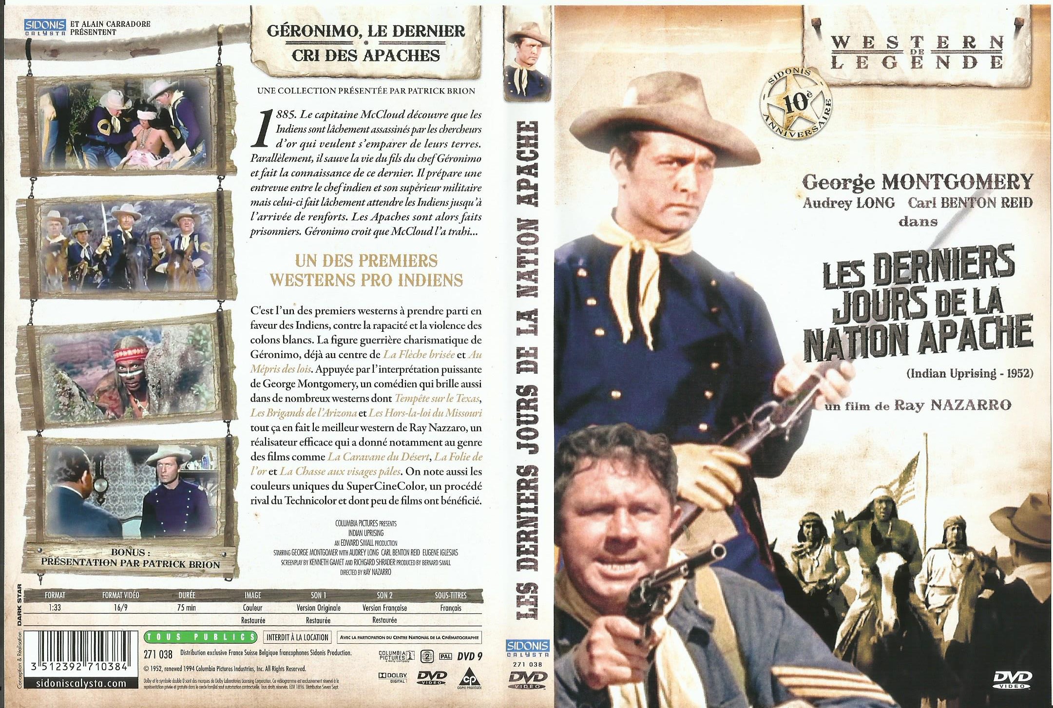 Jaquette DVD Les derniers jours de la nation apache 