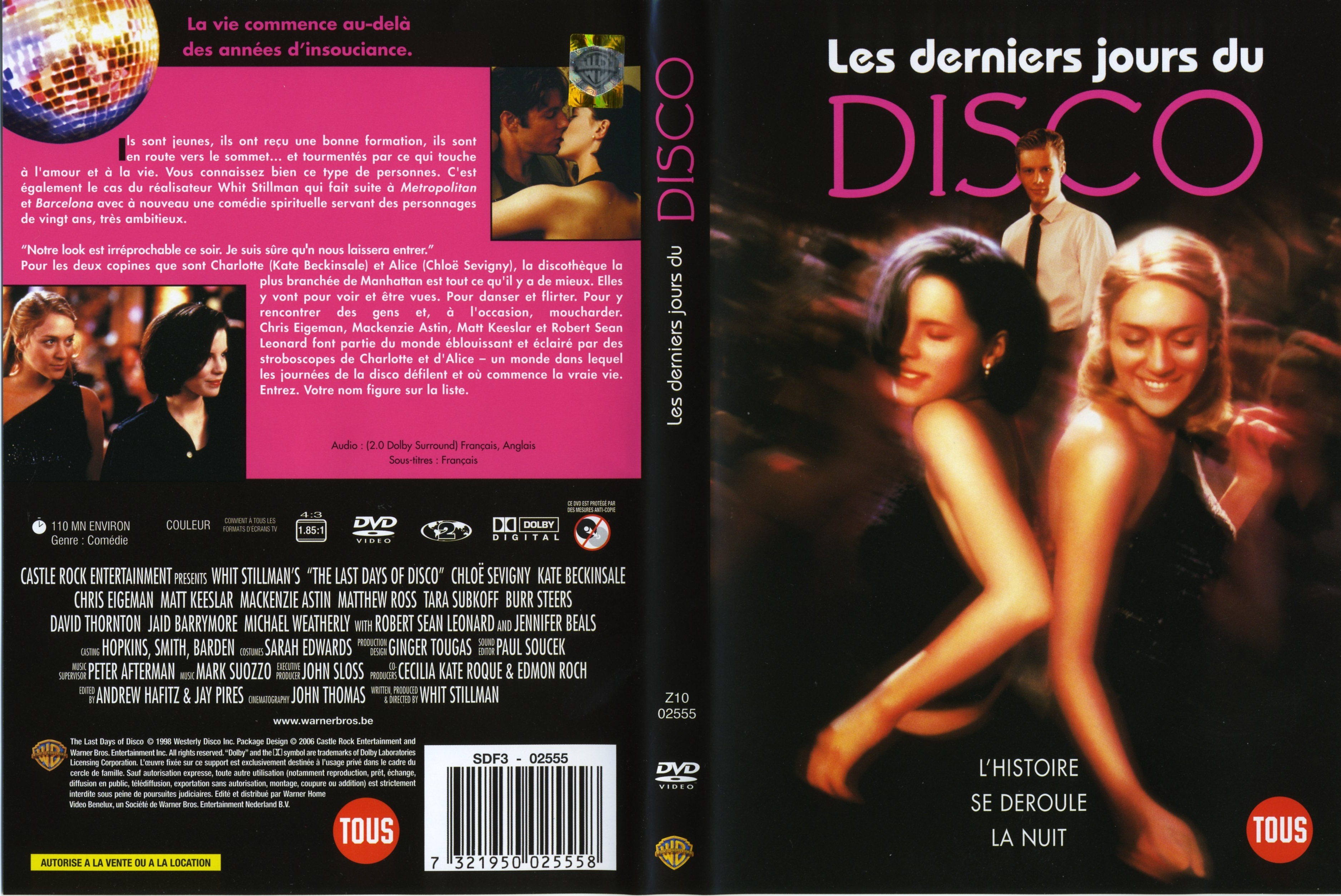 Jaquette DVD de Les derniers jours du disco - Cinéma Passion - Les Derniers Jours Du Disco Musique
