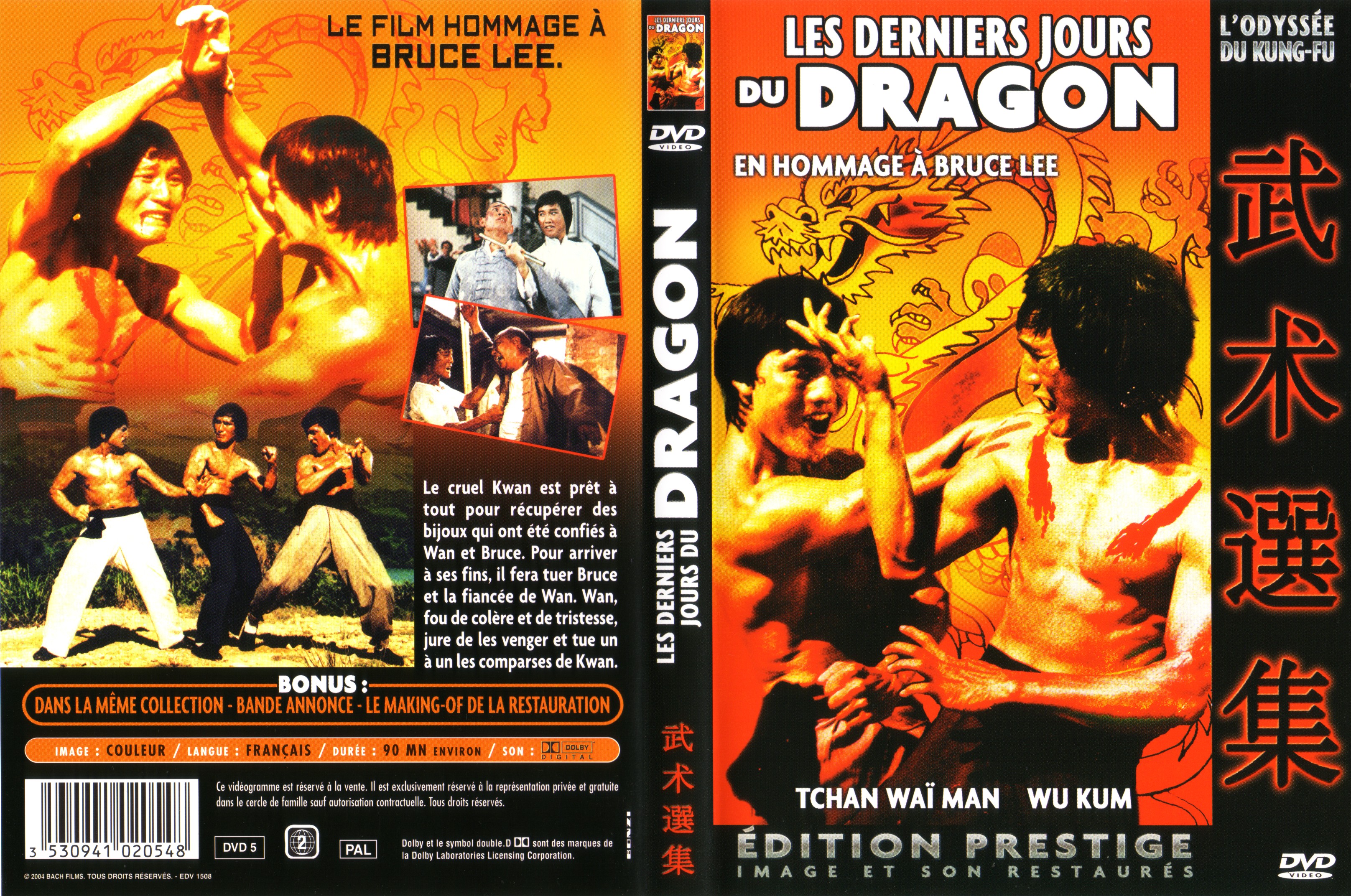 Jaquette DVD Les derniers jours du dragon