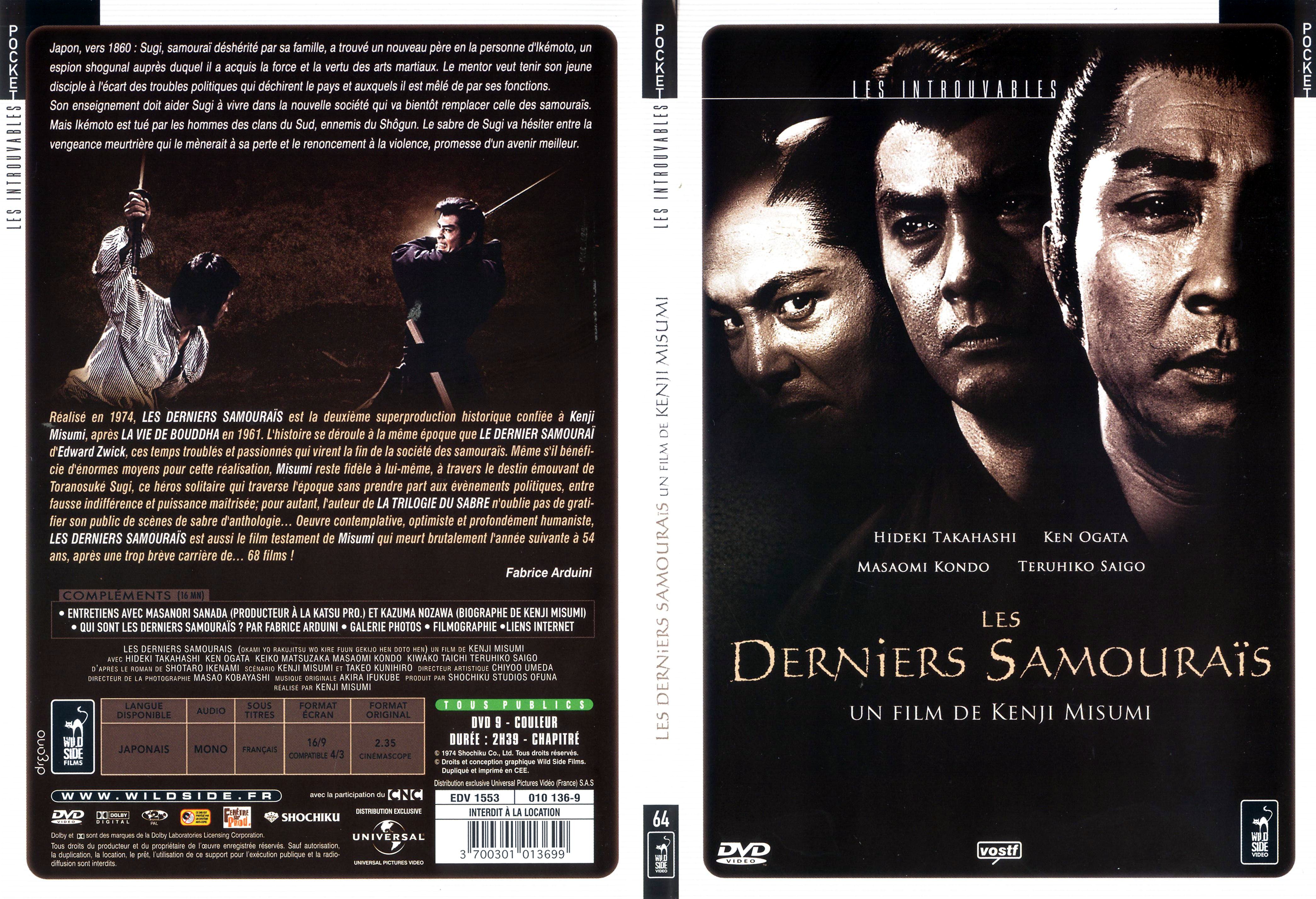 Jaquette DVD Les derniers samourais - SLIM