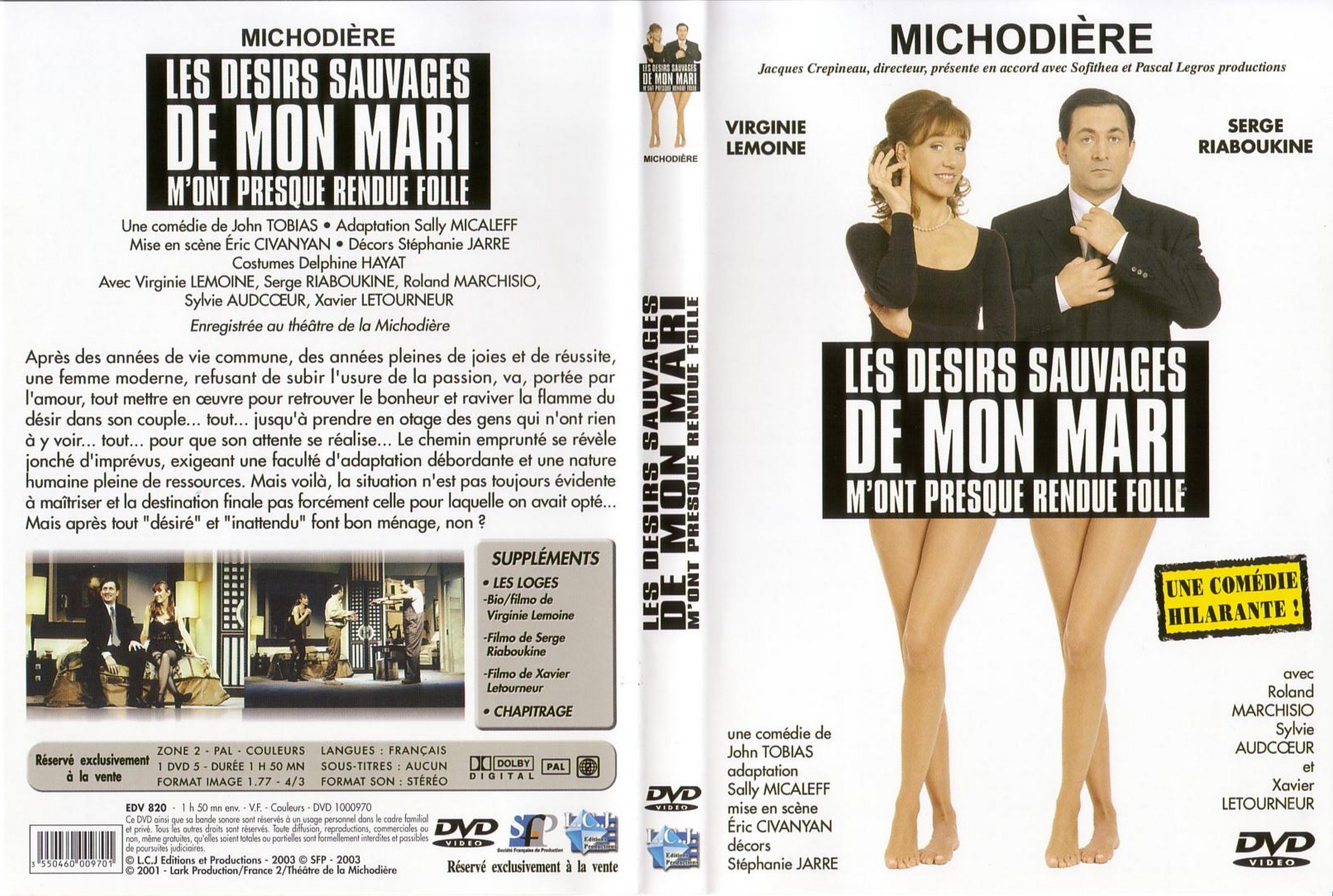 Jaquette DVD Les dsirs sauvages de mon mari m