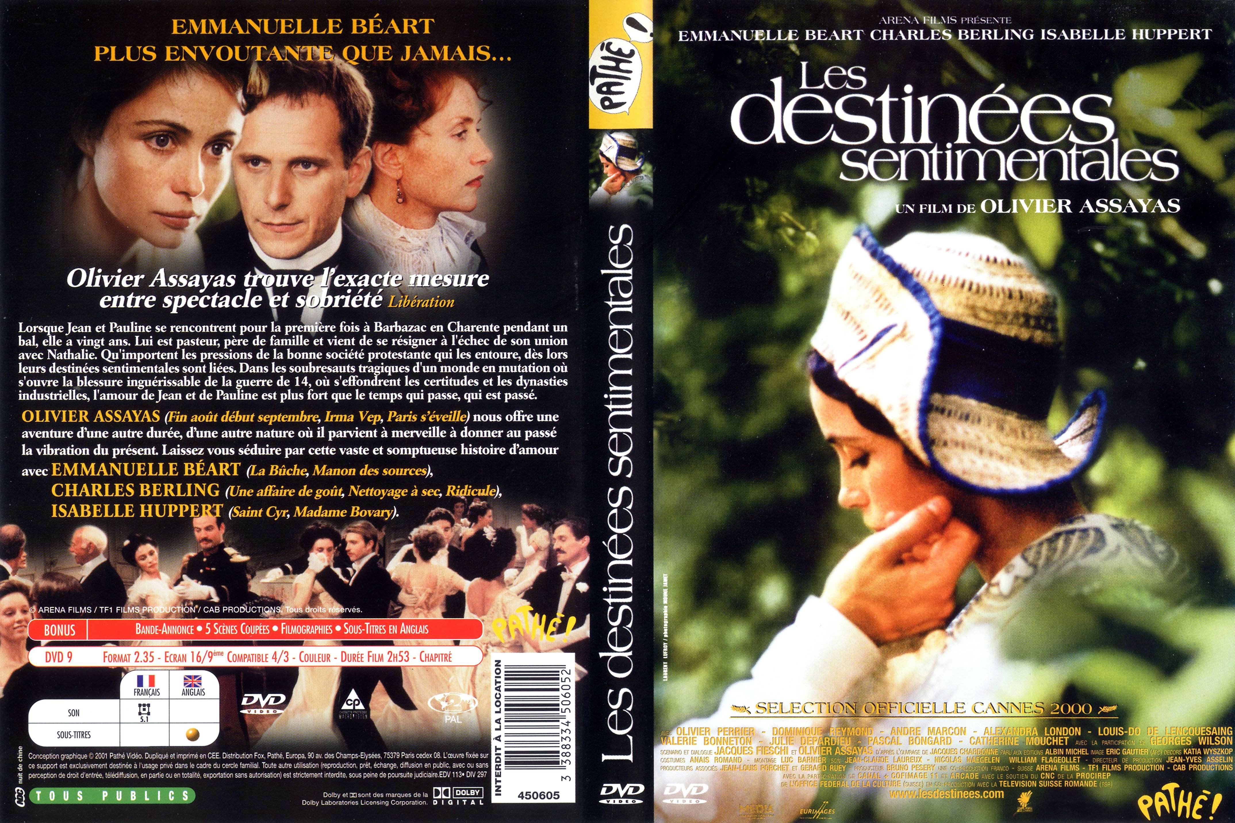 Jaquette DVD Les dstines sentimentales