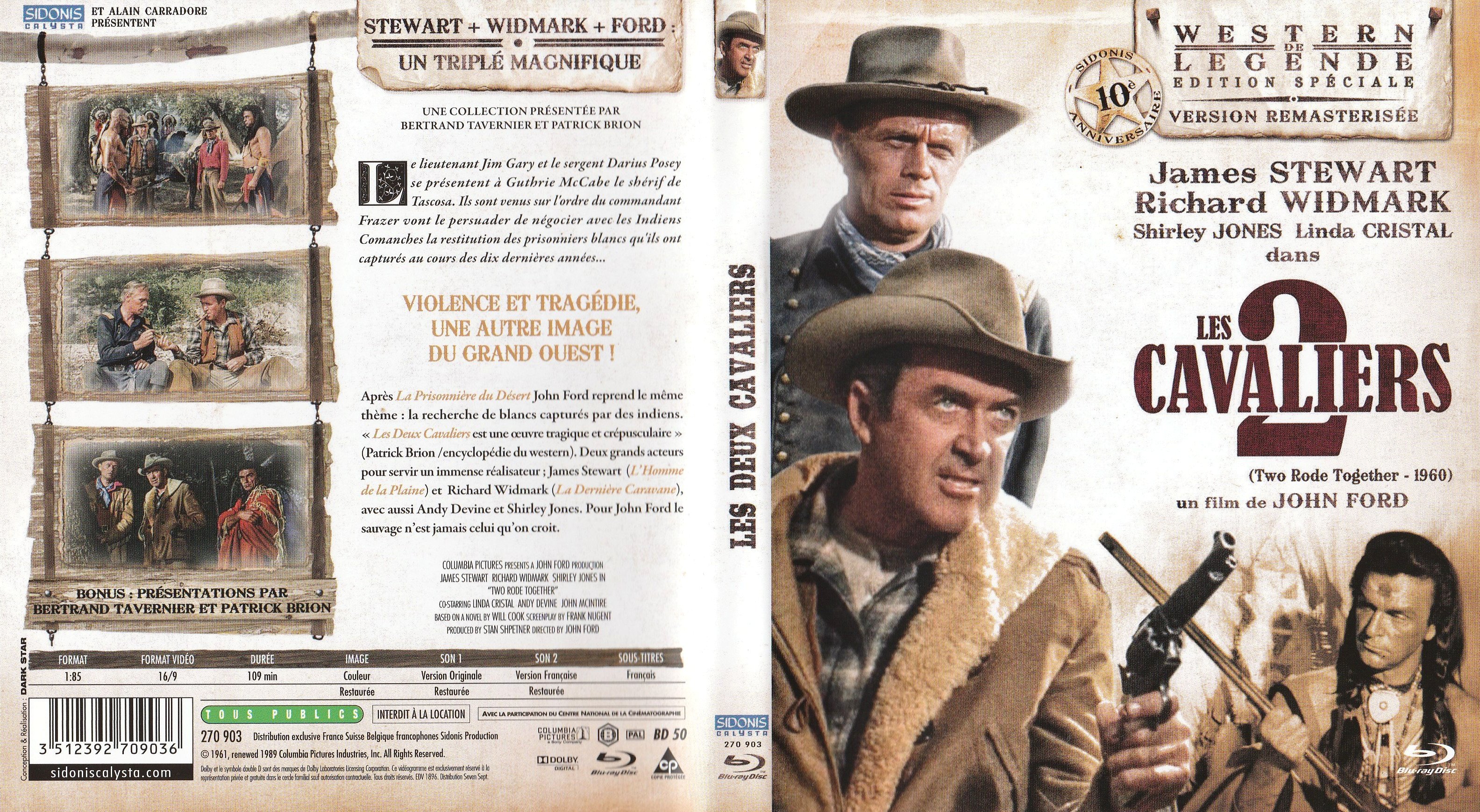 Jaquette DVD Les deux cavaliers (BLU-RAY)