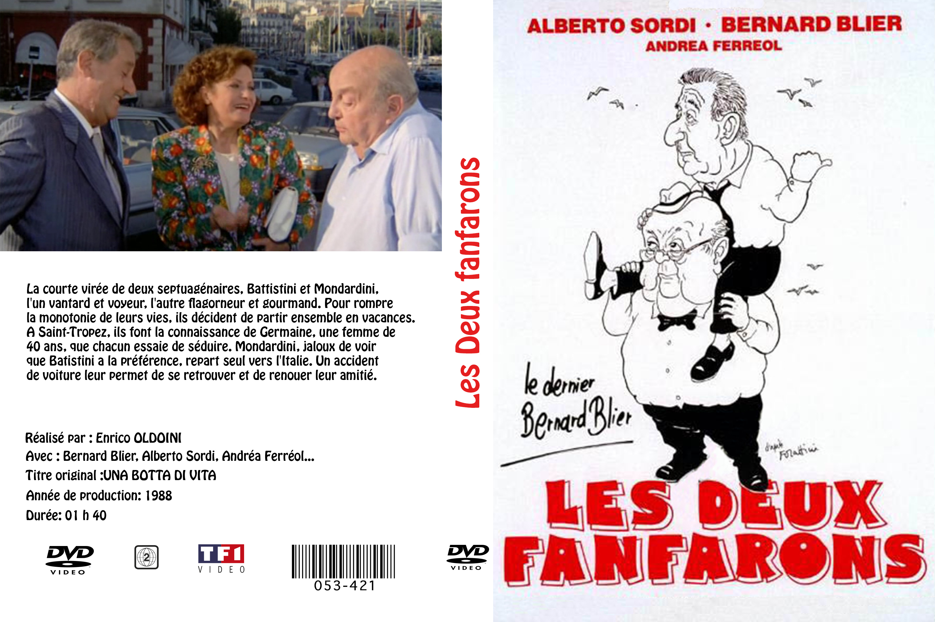 Jaquette DVD Les deux fanfarons custom