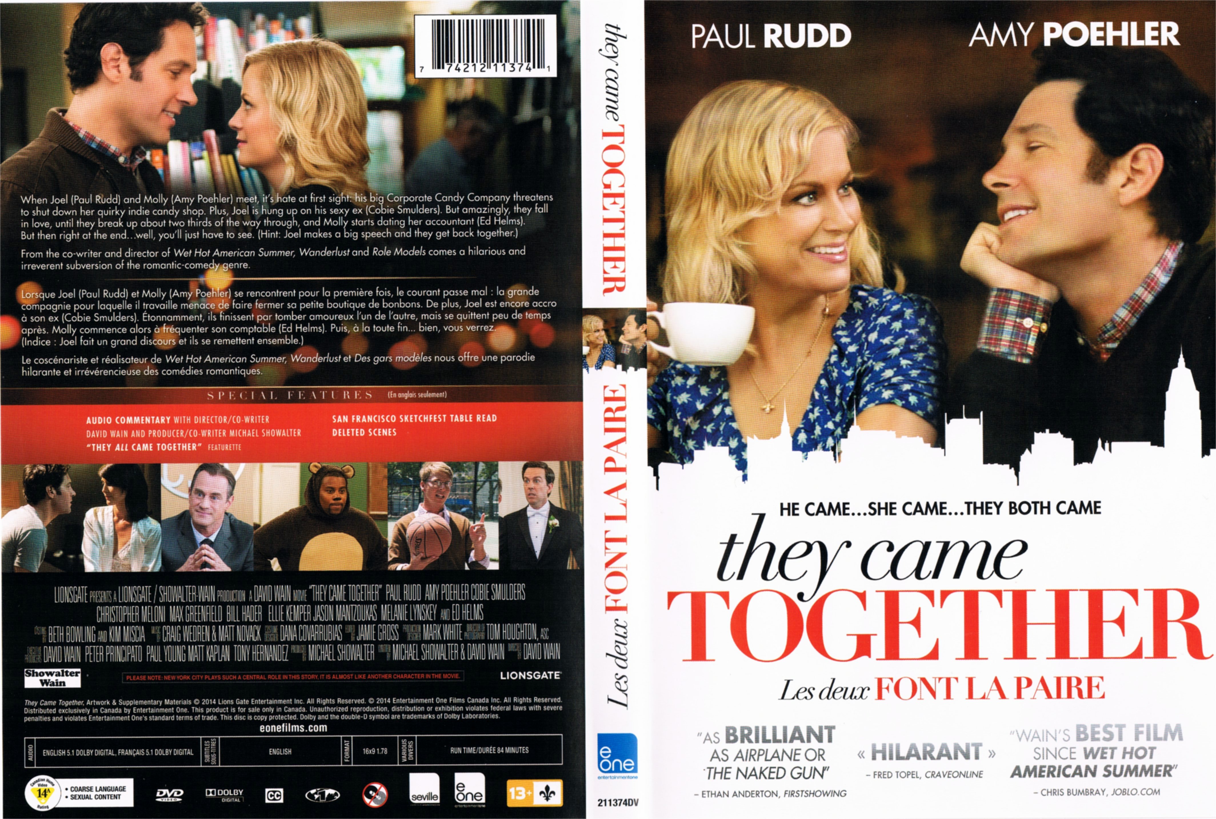 Jaquette DVD Les deux font la paire - They Came Together (Canadienne)