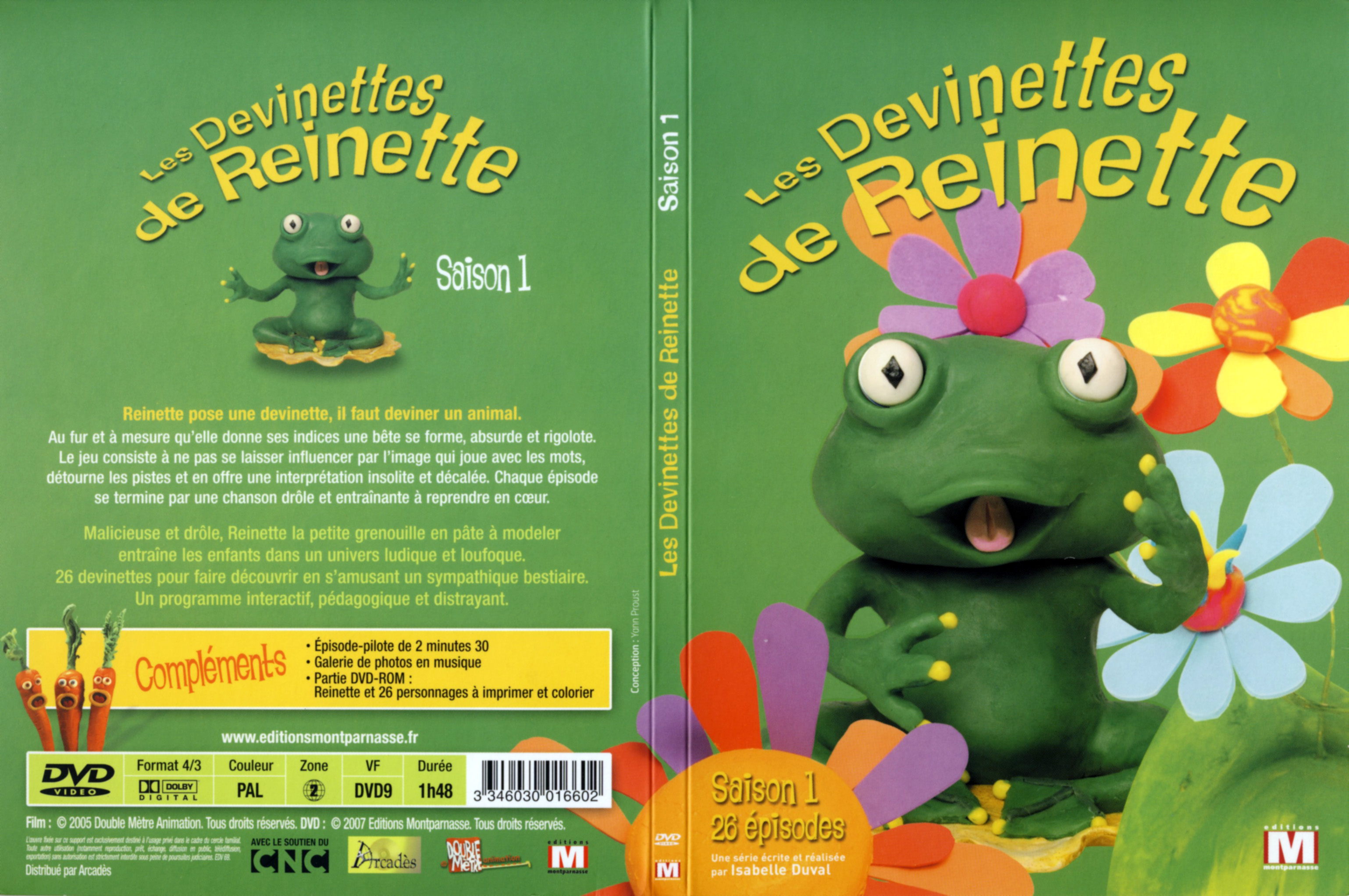 Jaquette DVD Les devinettes de Reinette