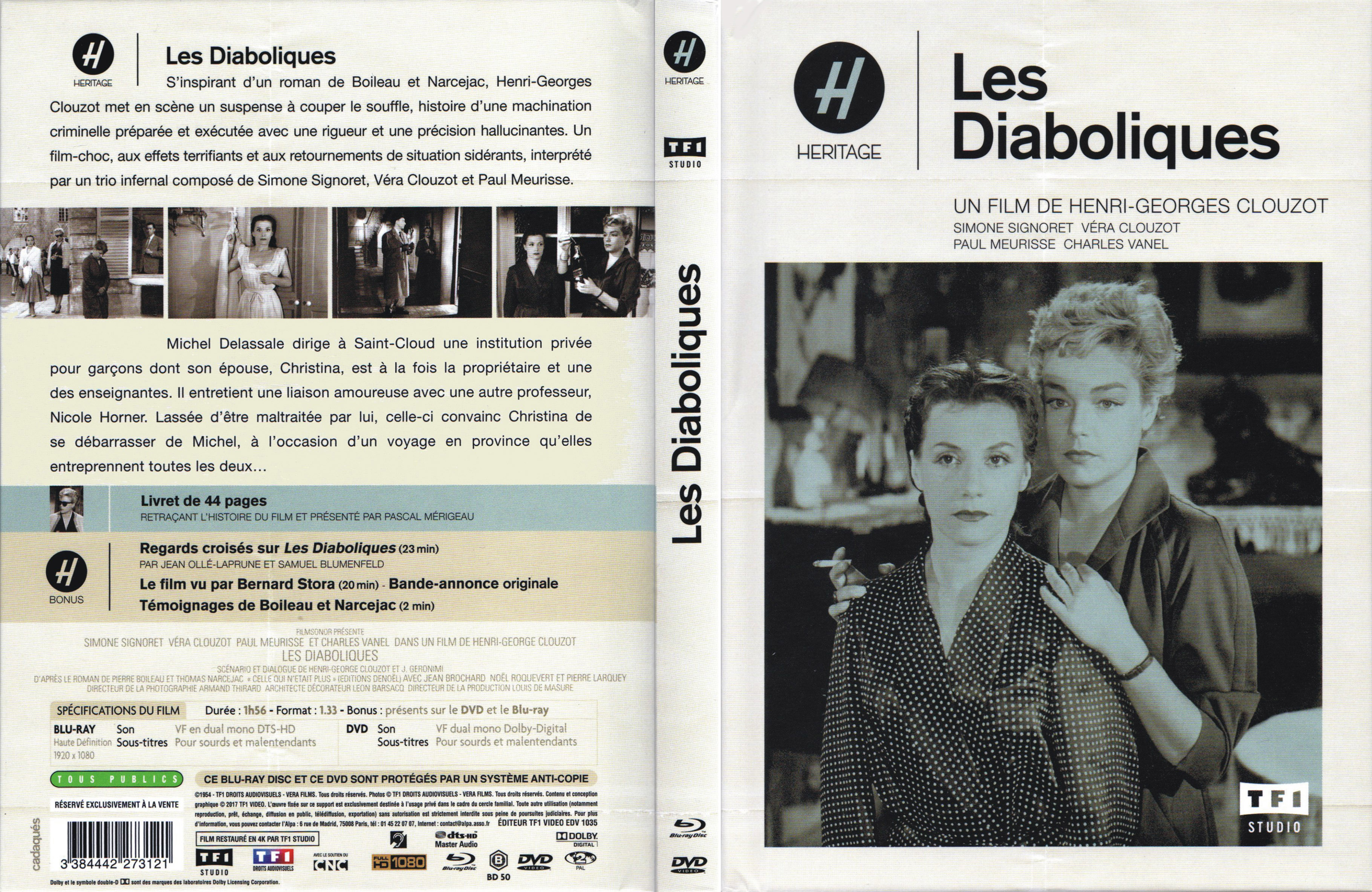 Jaquette DVD Les diaboliques (BLU-RAY)