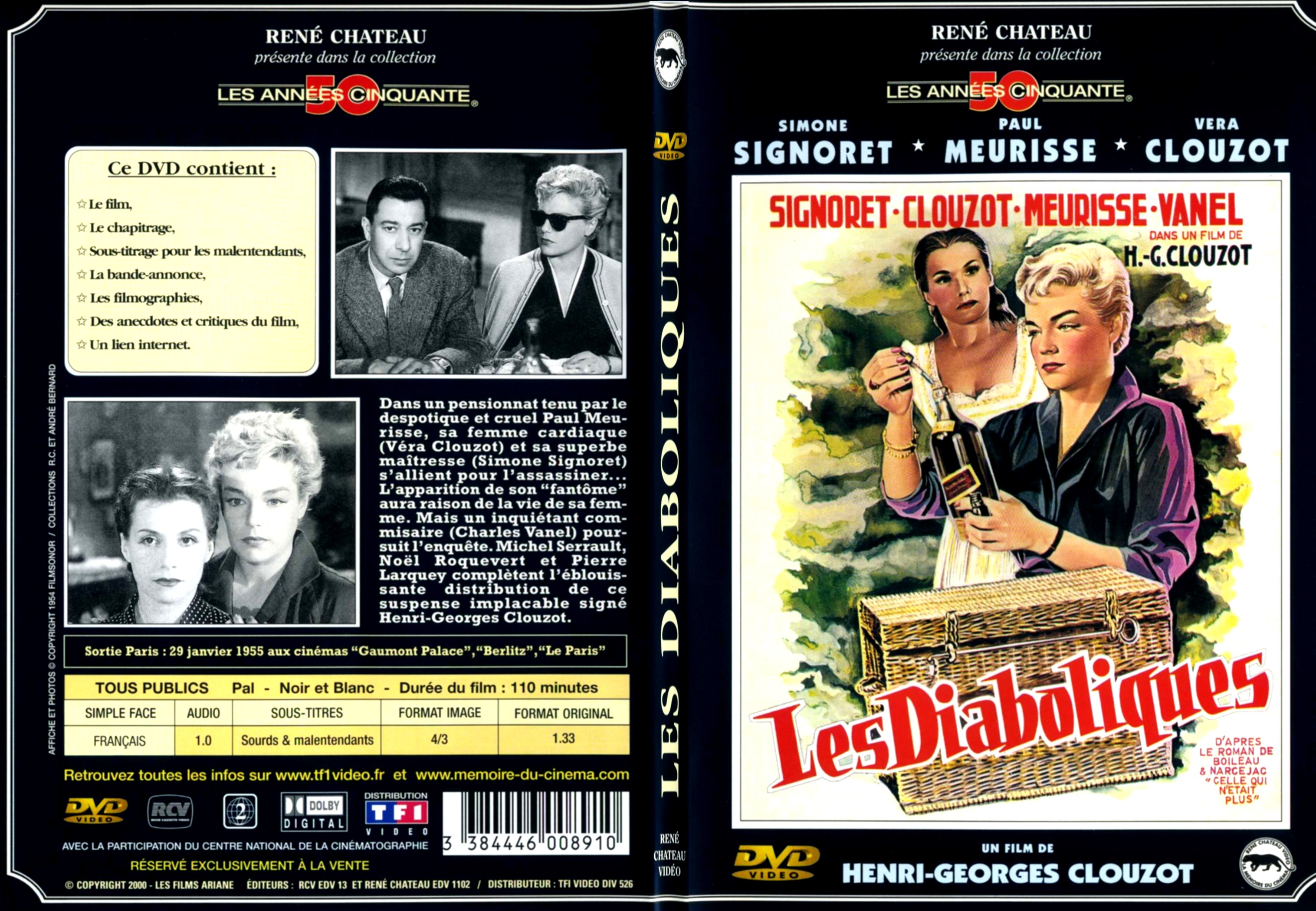 Jaquette DVD Les diaboliques - SLIM
