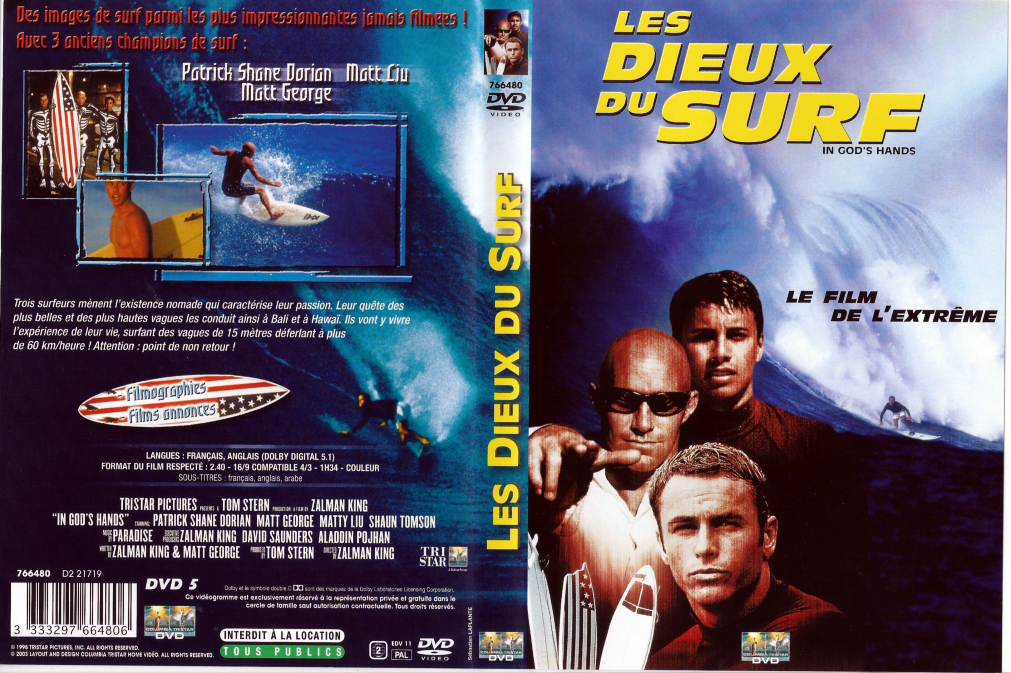 Jaquette DVD Les dieux du surf
