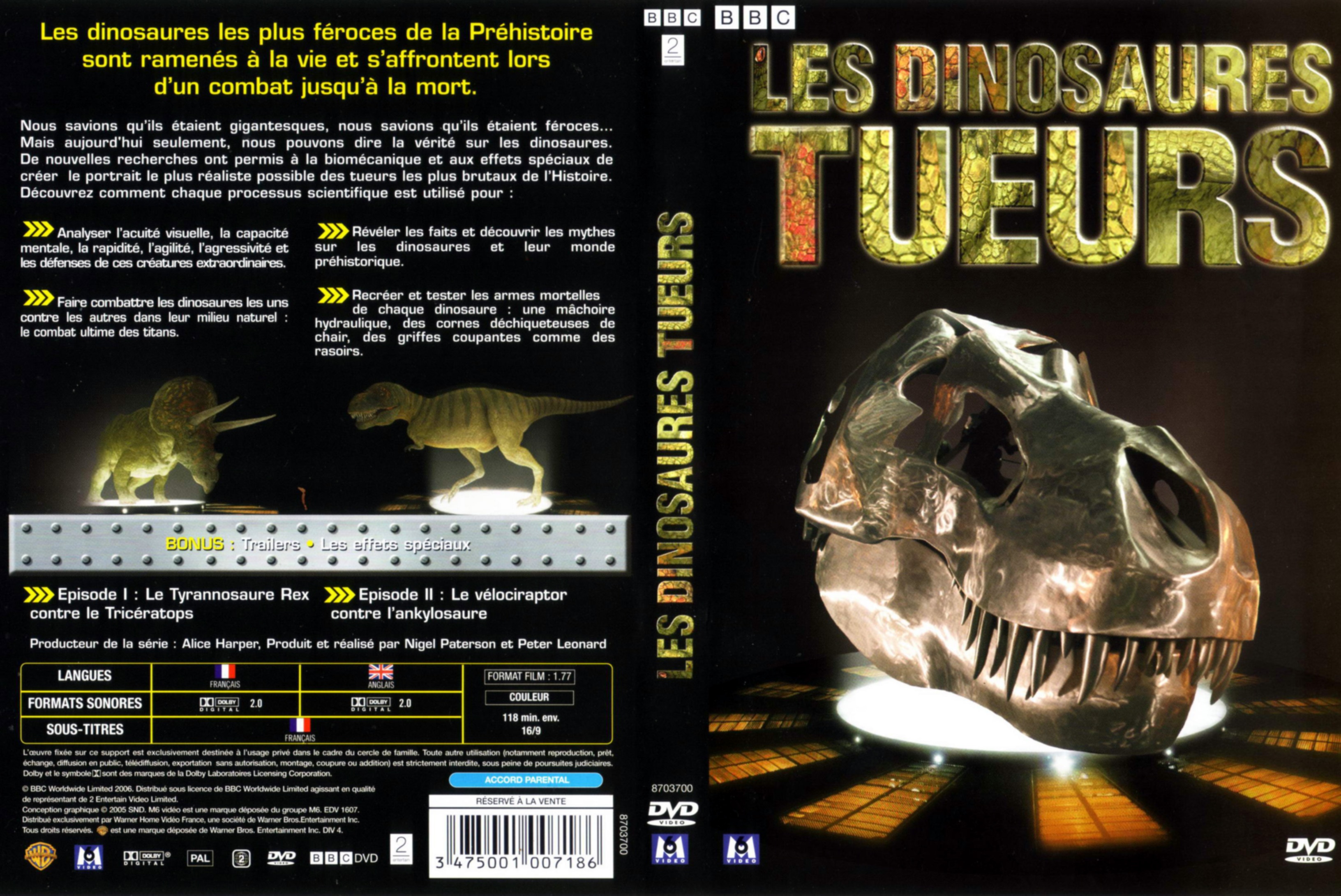 Jaquette DVD Les dinosaures tueurs